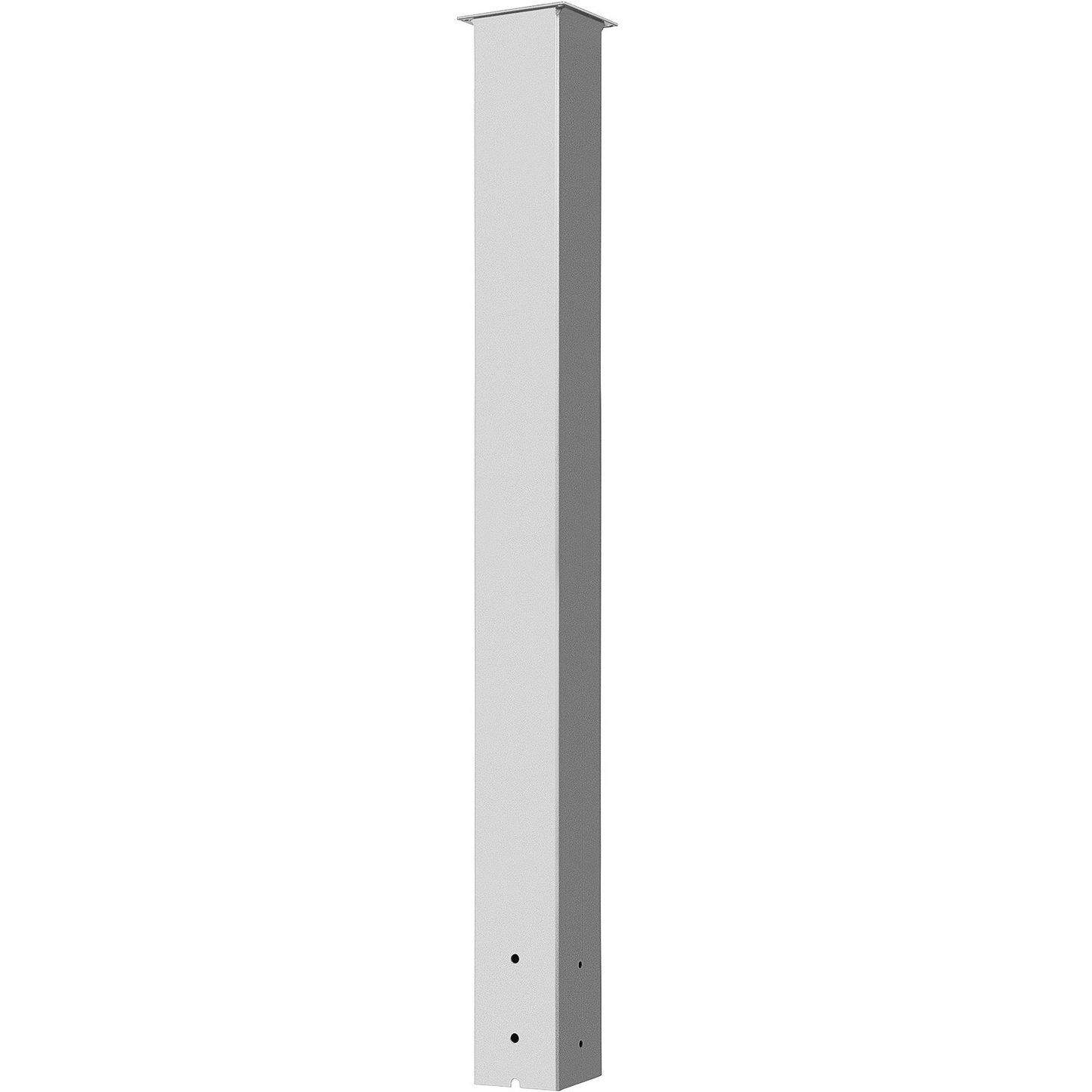 VEVOR Mailbox Post, 43" High Mailbox Stand, White Powder-Coated Mail Box Post Kit, Q235 Steel Post Stand Surface Mount Post for Sidewalk and Street Curbside, Universal Mail Post for Outdoor Mailbox