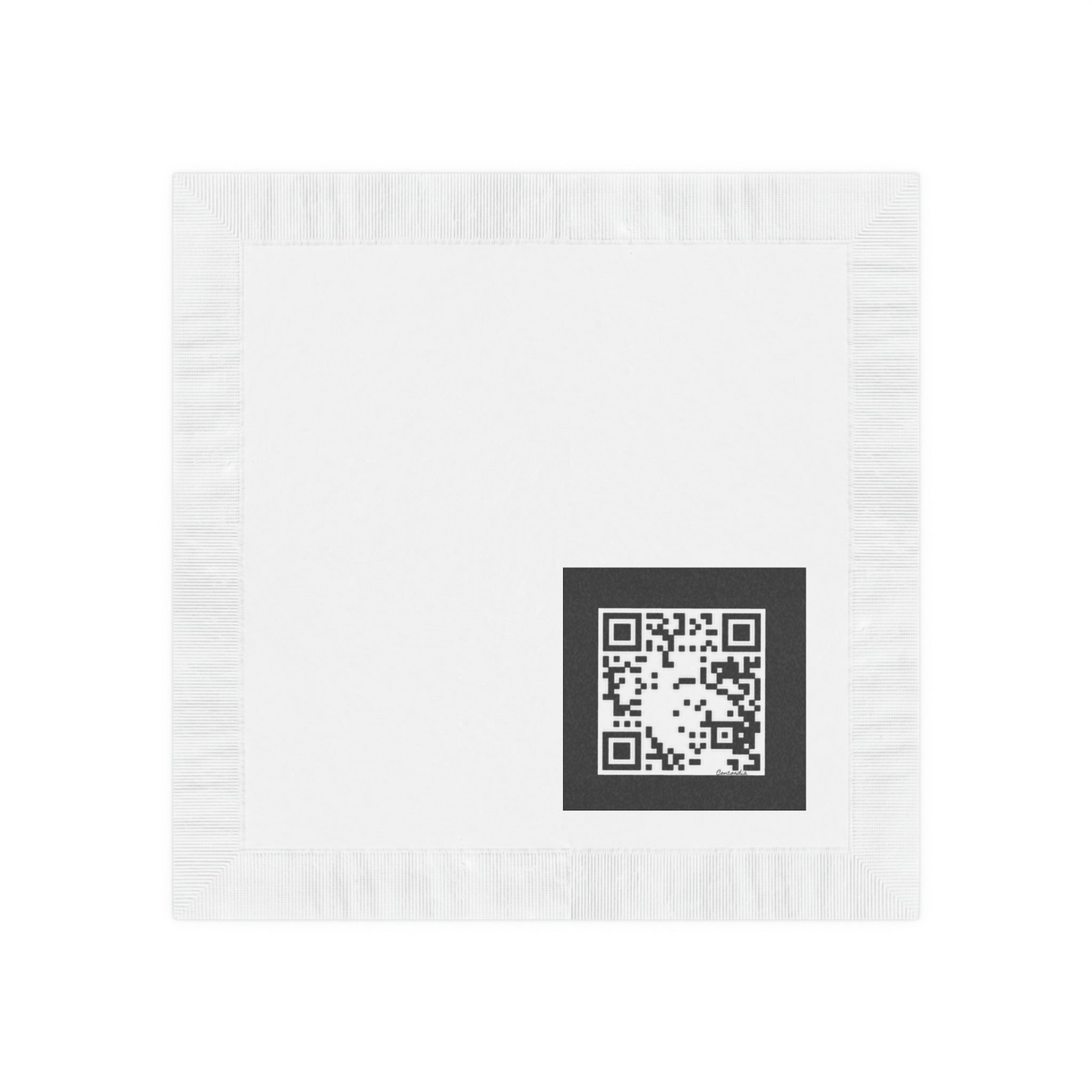 White Coined Napkins