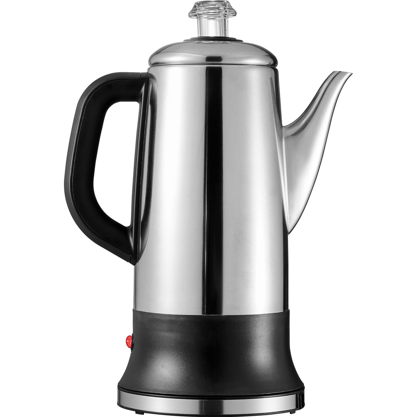 VEVOR 12-Cup Electric Percolator Coffee Pot, 304 Stainless Steel Coffee Percolator with Keep Warm Function & Heat-Resistant Handle, Classic Coffee Maker, Quick Brew & Easy-Pour Spout, Silver