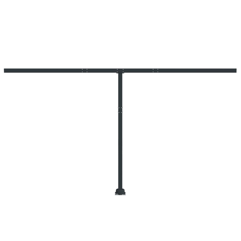 vidaXL Awning Post Set Anthracite 177.2"x96.5" Iron