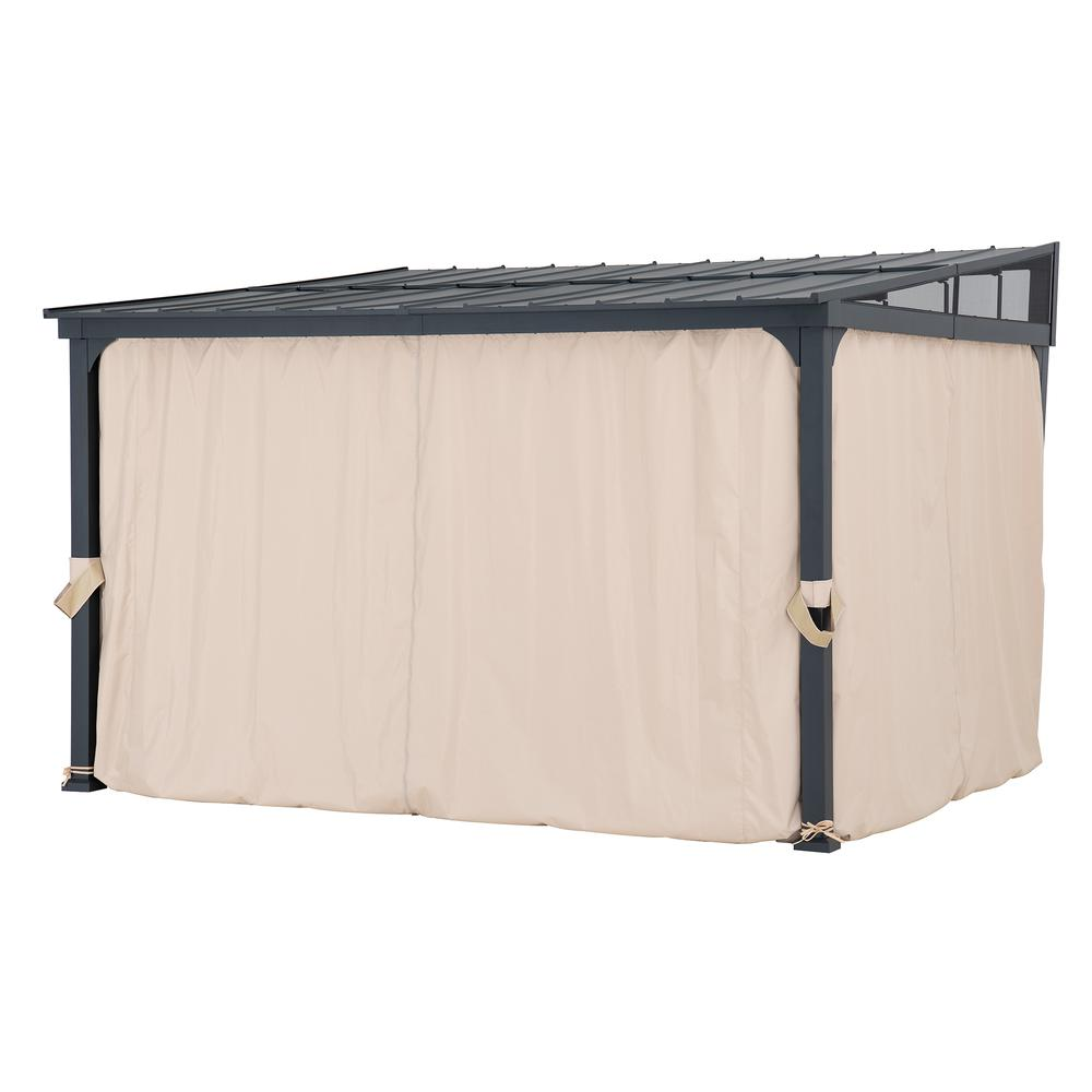 10ft. x 12ft. Metal Roof;  Aluminum & Metal Frame with Curtain and Netting