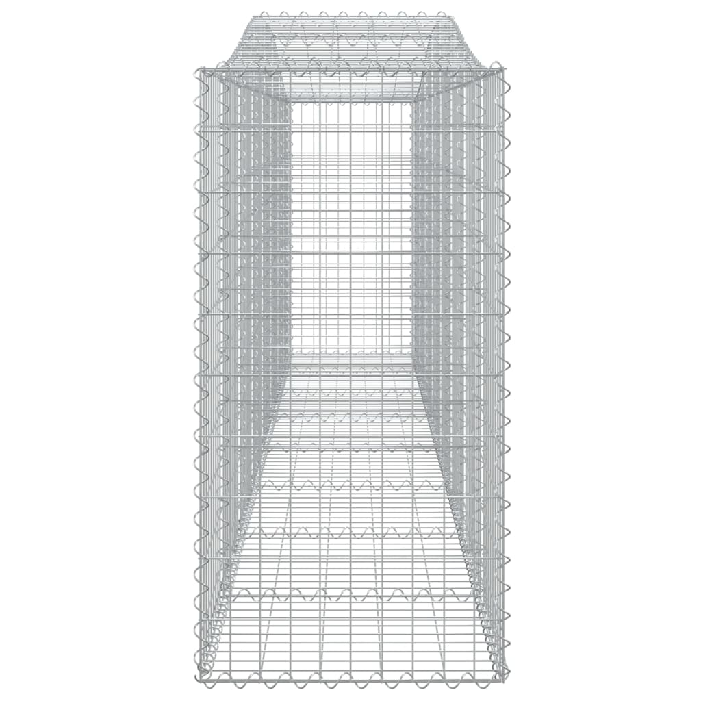 vidaXL Arched Gabion Basket 157.5"x19.7"x39.4"/47.2" Galvanized Iron