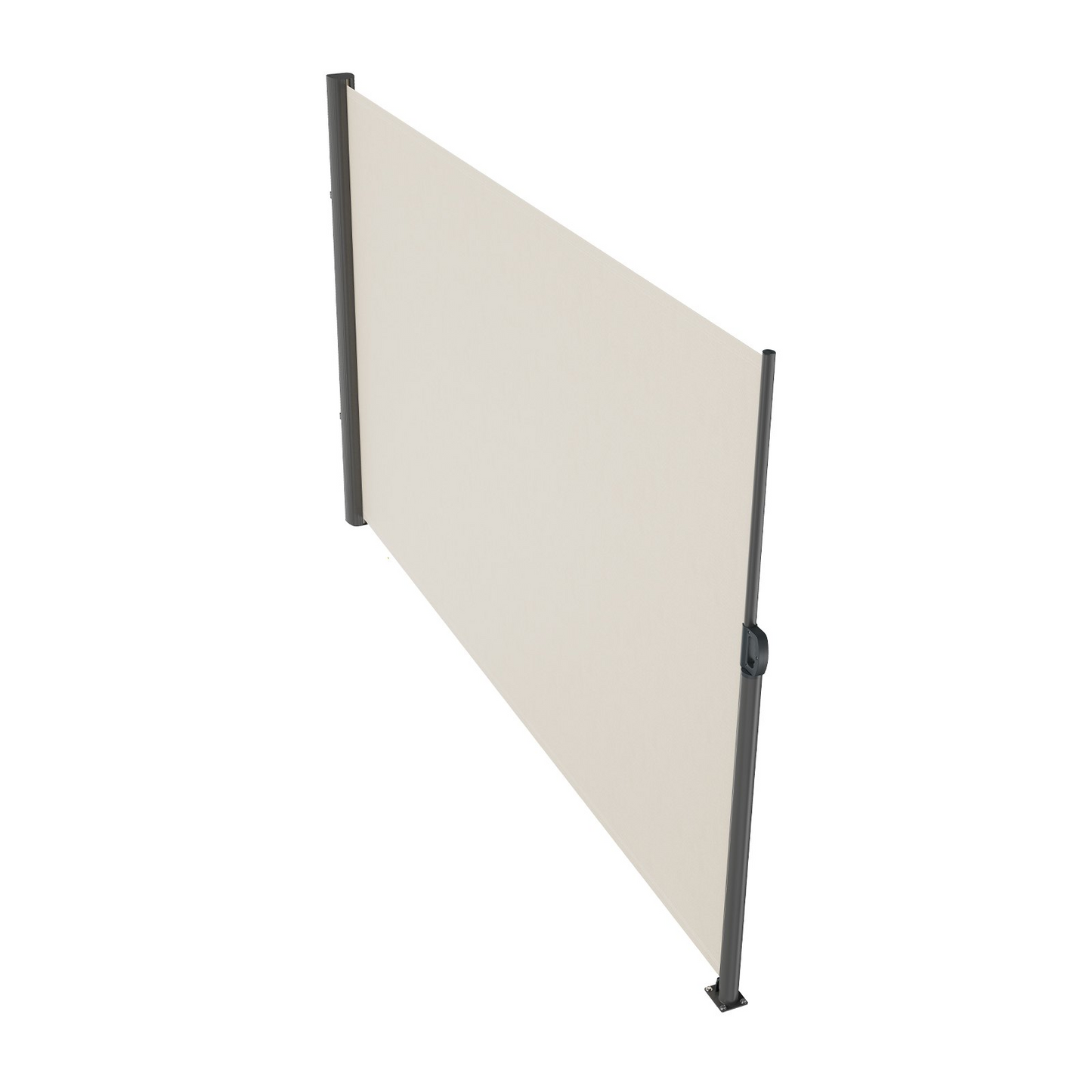 VEVOR Beige Retractable 63'x118'' Awning-Rugged Full Aluminum Rust-Proof Side Awning Patio Sunshine Privacy Divider Wind Screen. Longer Service Life, Suitable for Courtyard, Roof Terraces and Pools