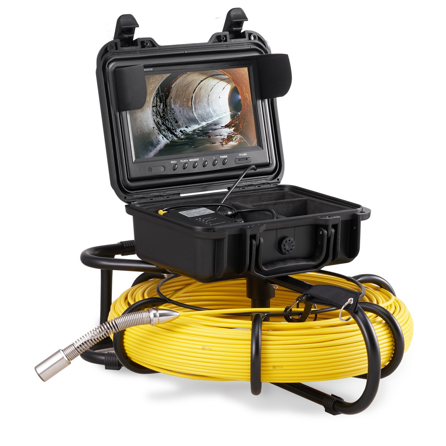 VEVOR Sewer Camera Pipe Inspection Camera 9-inch 720p Screen Pipe Camera 393 ft