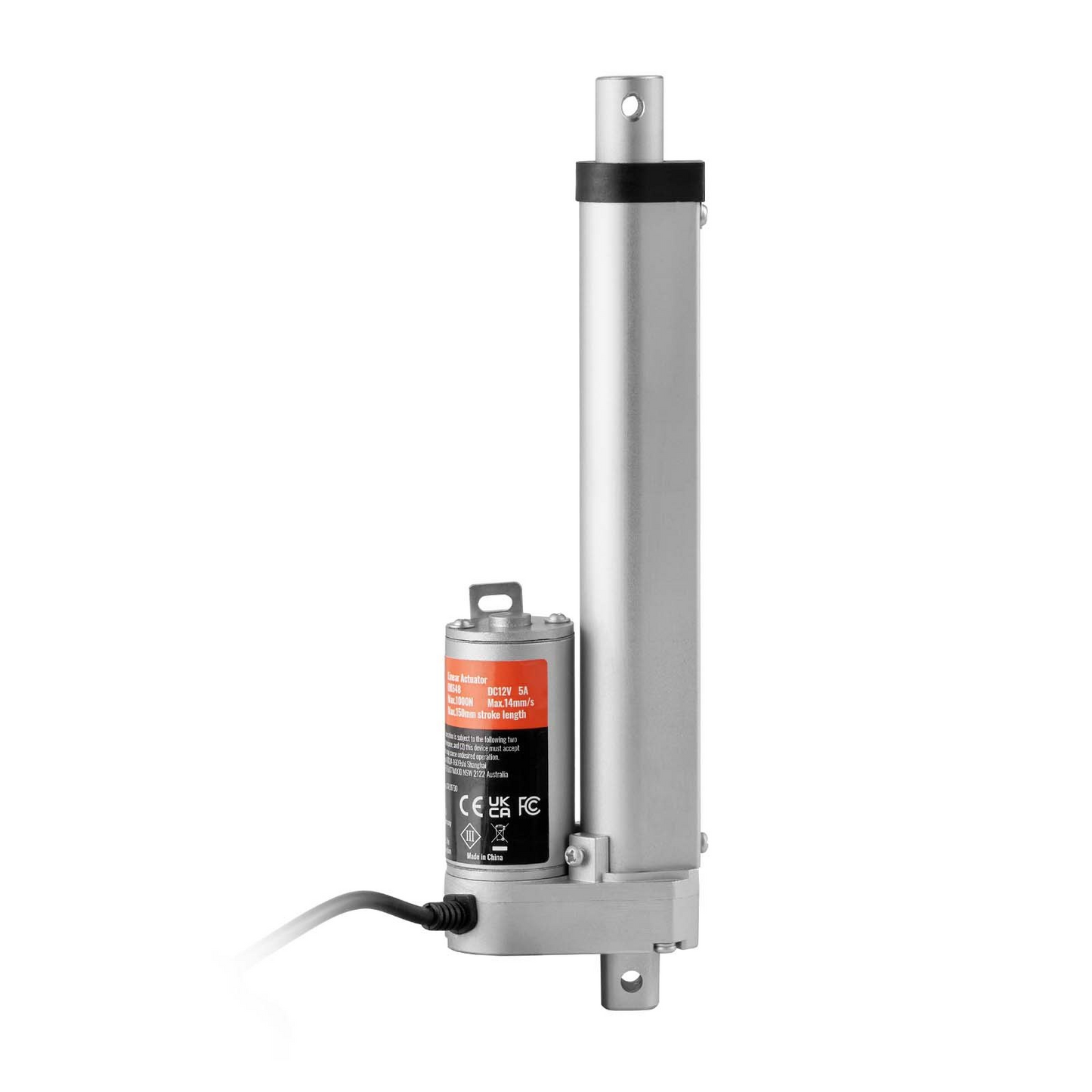 VEVOR Linear Actuator 12V, 6 Inch High Speed 0.55"/s Linear Actuator, 220lbs/1000N Linear Motion Actuator with Mounting Bracket and IP54 Protection