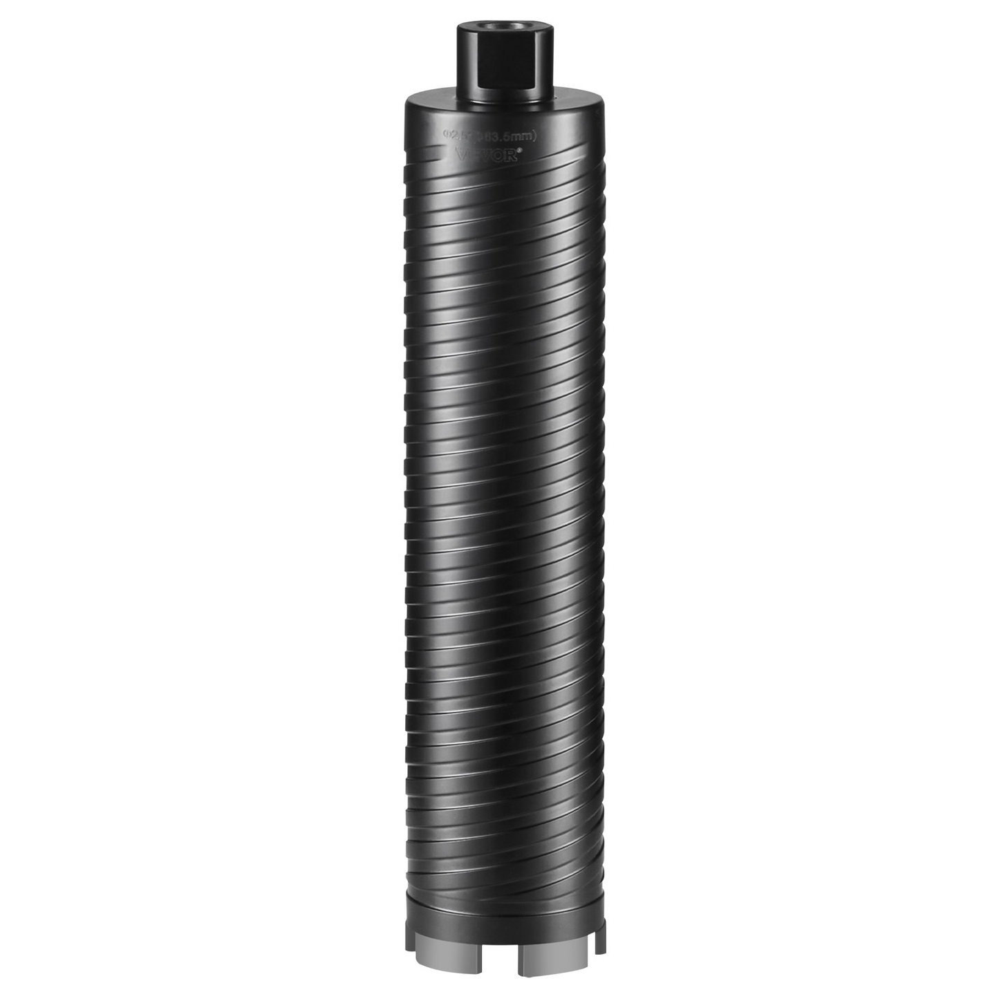 VEVOR Core Drill Bit, 2.5" Wet/Dry Diamond Core Drill Bits for Brick and Block, Concrete Core Drill Bit with Pilot Bit Adapter and Saw Blade, 9.5" Drilling Depth, 5/8"-11 Inner Thread, Laser Welding