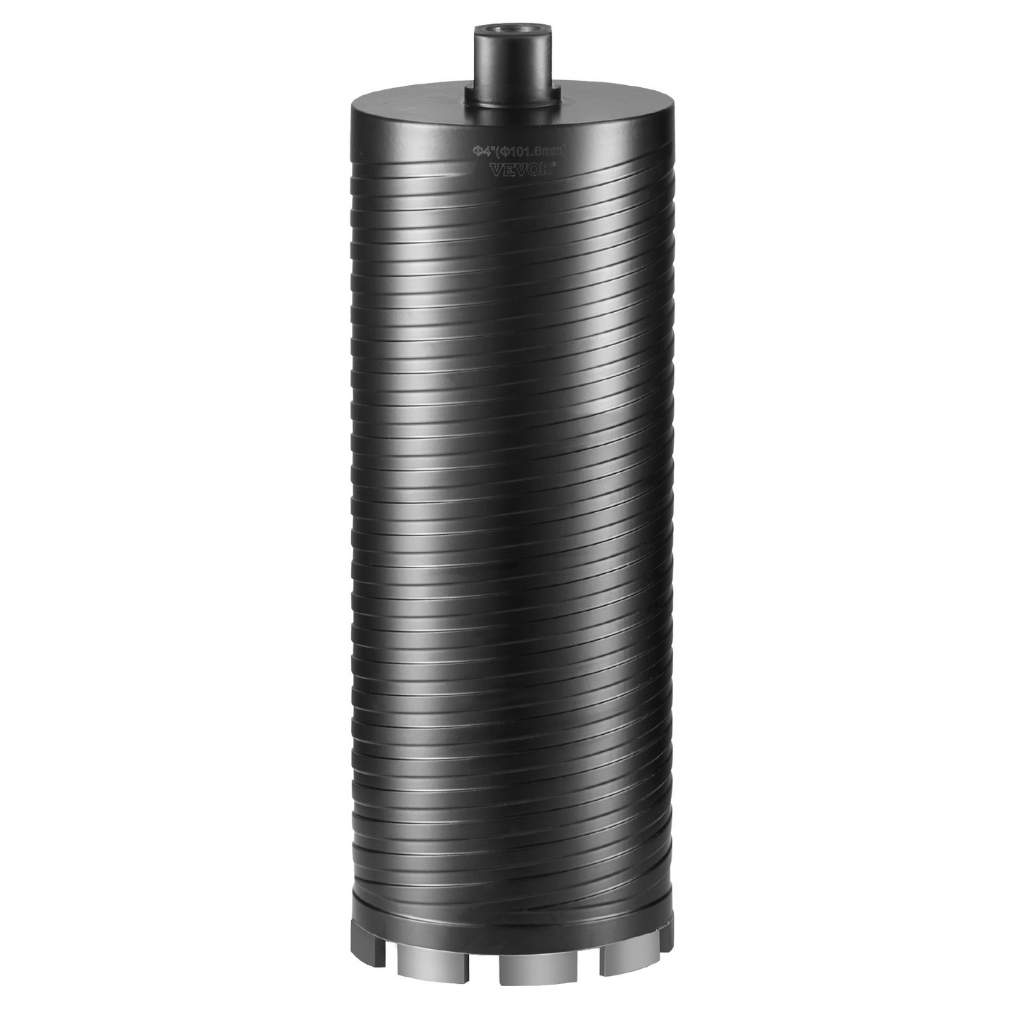 VEVOR Core Drill Bit, 4" Wet/Dry Diamond Core Drill Bits for Brick and Block, Concrete Core Drill Bit with Pilot Bit Adapter and Saw Blade, 9.5" Drilling Depth, 5/8"-11 Inner Thread, Laser Welding