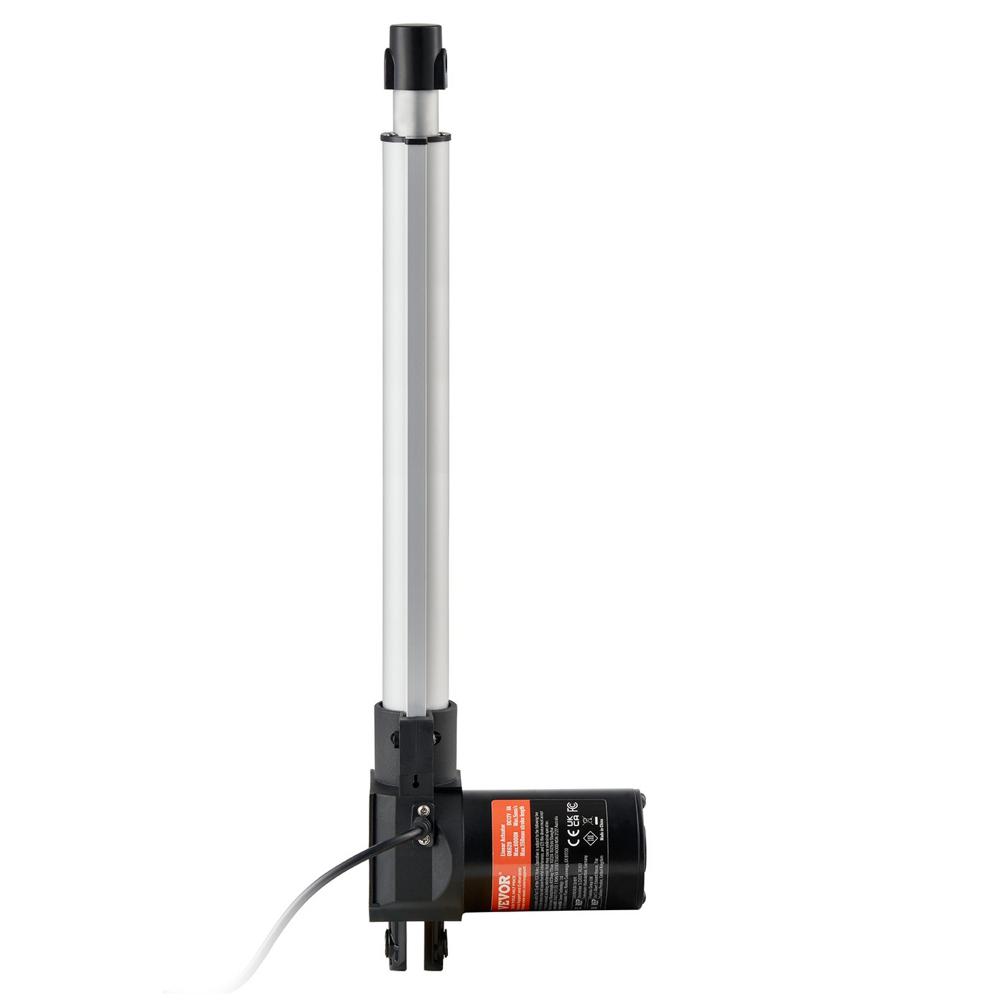 VEVOR Linear Actuator 12V, 12 Inch Heavy Duty 1320lbs/6000N Linear Actuator, 0.19"/s Linear Motion Actuator with Mounting Bracket & IP44 Protection for Electric Door Industrial Machinery Vessels Cargo