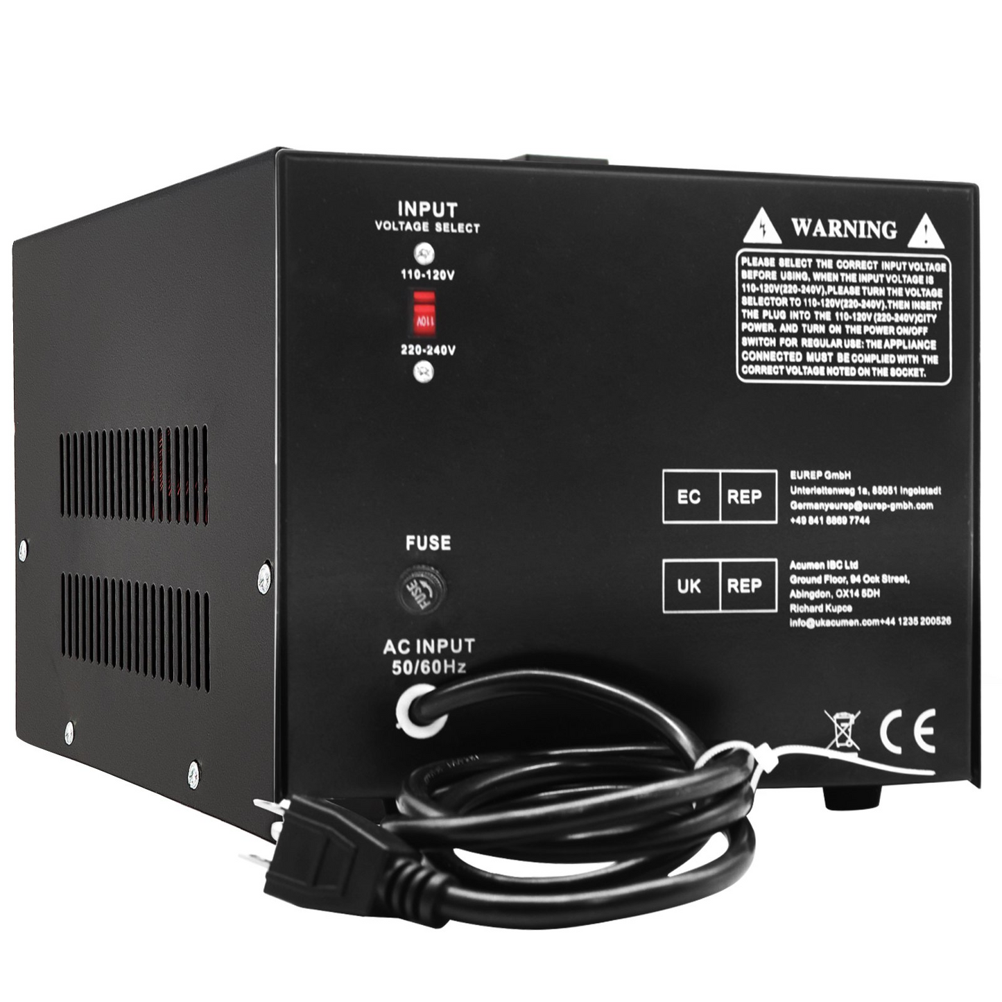 VEVOR Step Up Down Transformer Voltage Converter 3000W 240V-110V 110V-240V US-UK