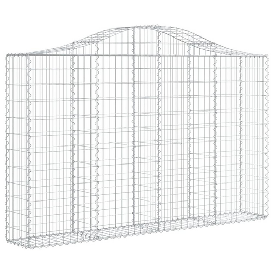 Arched Gabion Basket 78.7"x11.8"x47.2"/55.1" Galvanized Iron