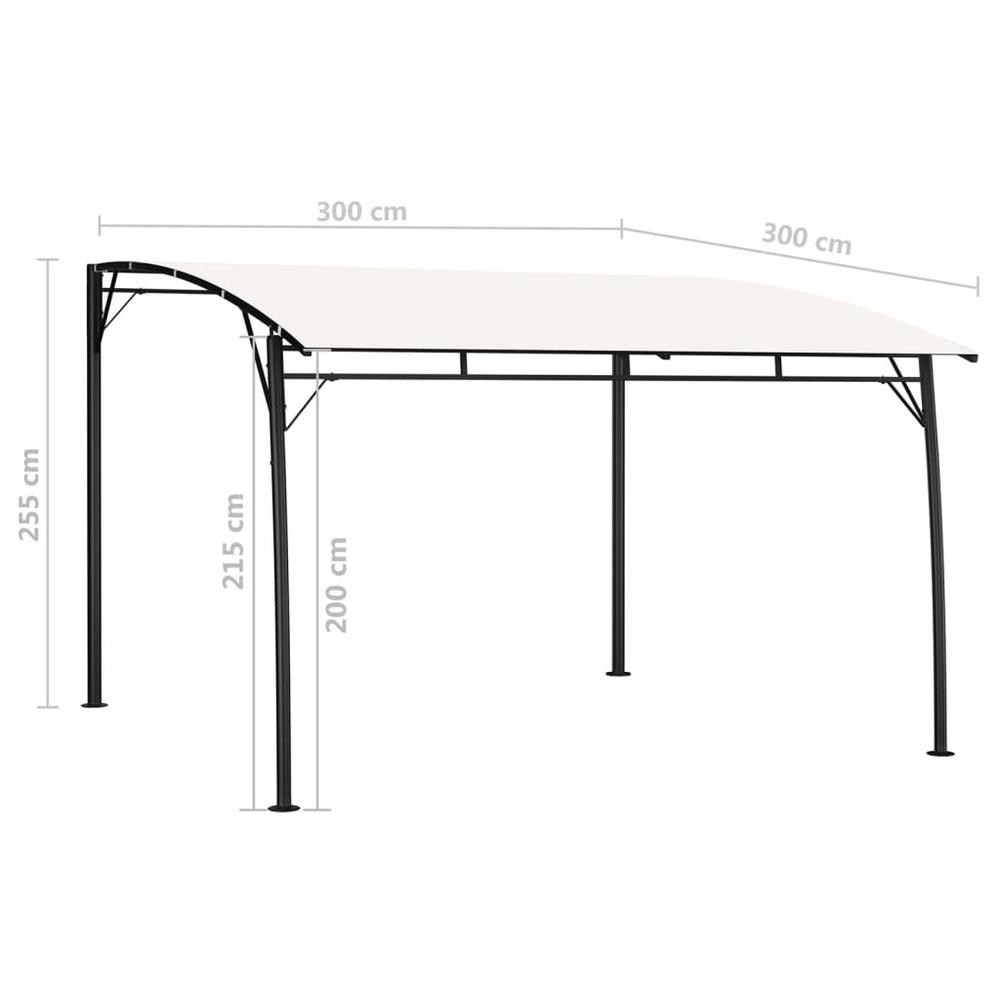 Garden Sunshade Awning 118.1"x118.1"x100.4" Cream