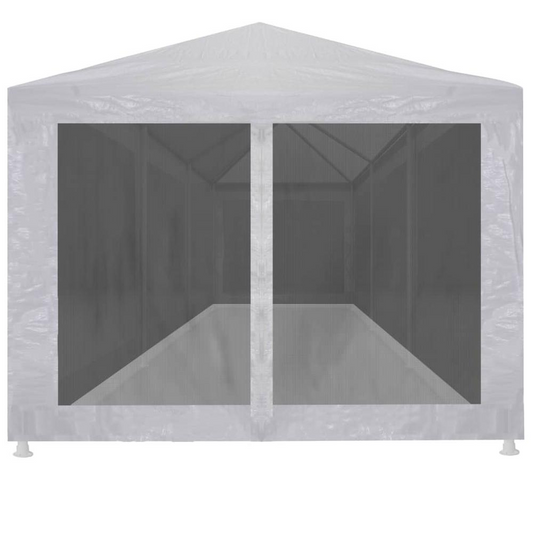 Party Tent with 8 Mesh Sidewalls 29.5' x 9.8'