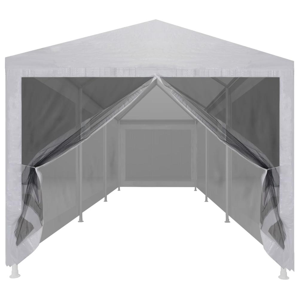 Party Tent with 8 Mesh Sidewalls 29.5' x 9.8'