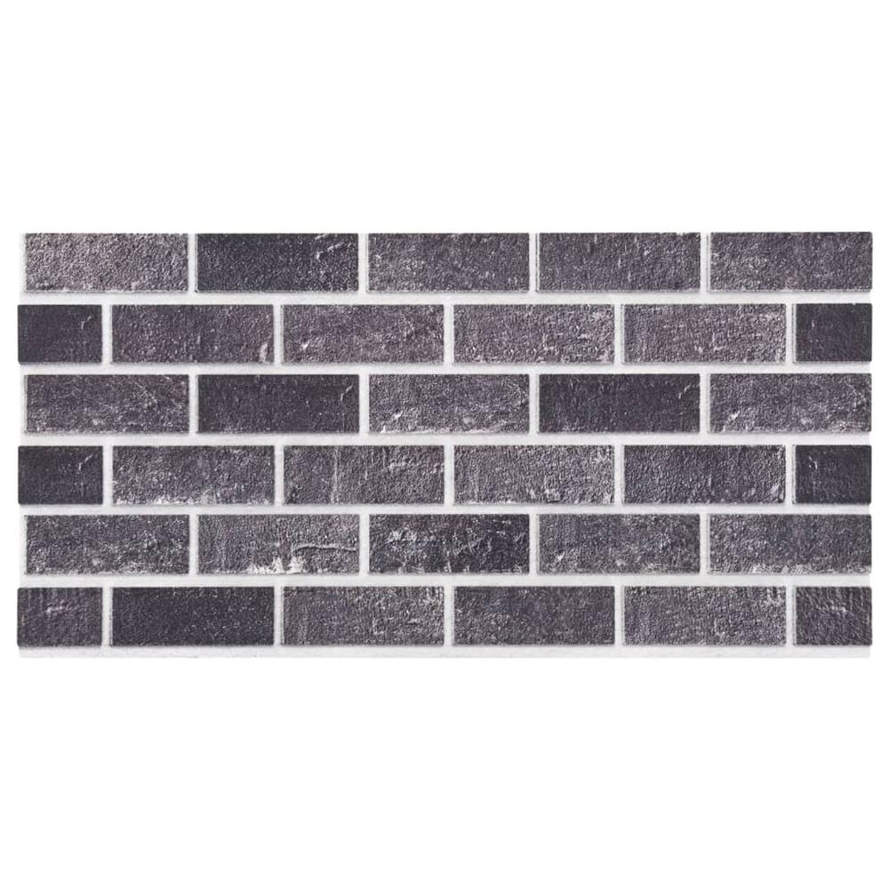 3D Wall Panels with Black & Gray Brick Design 10 pcs EPS