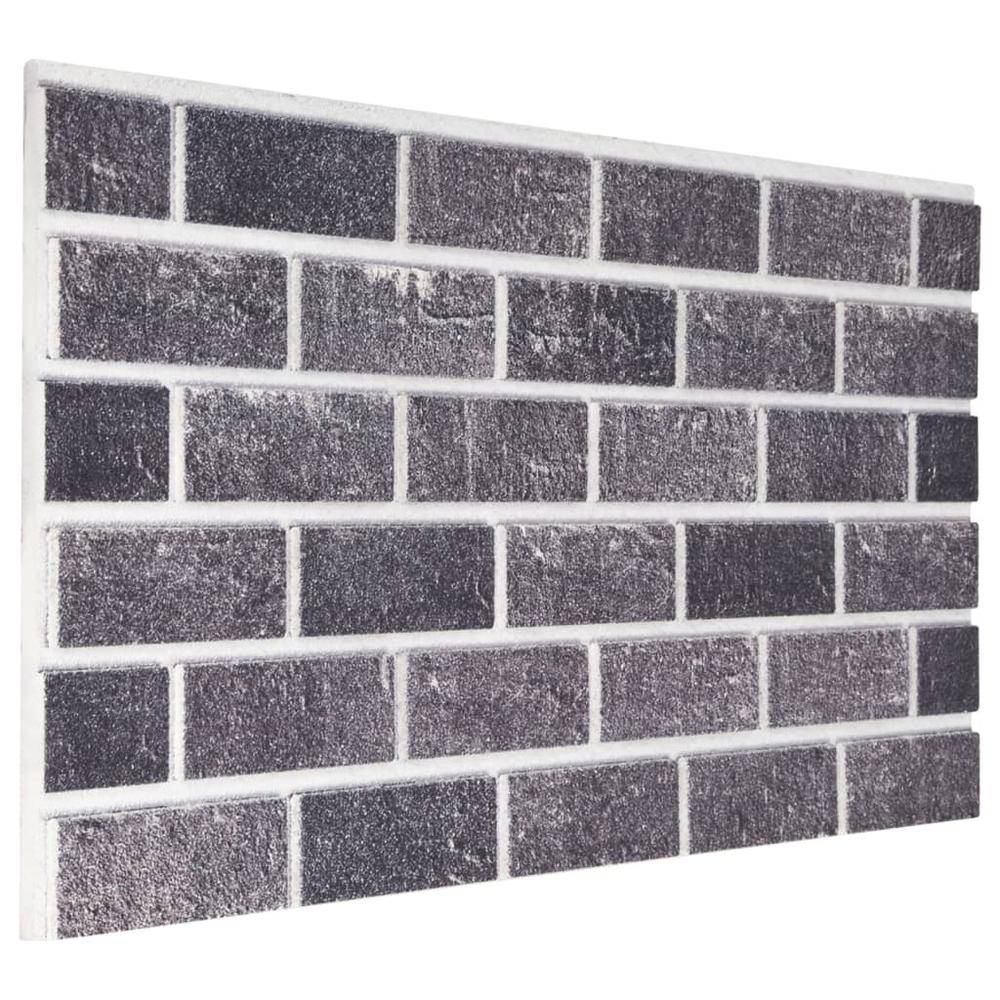 3D Wall Panels with Black & Gray Brick Design 10 pcs EPS