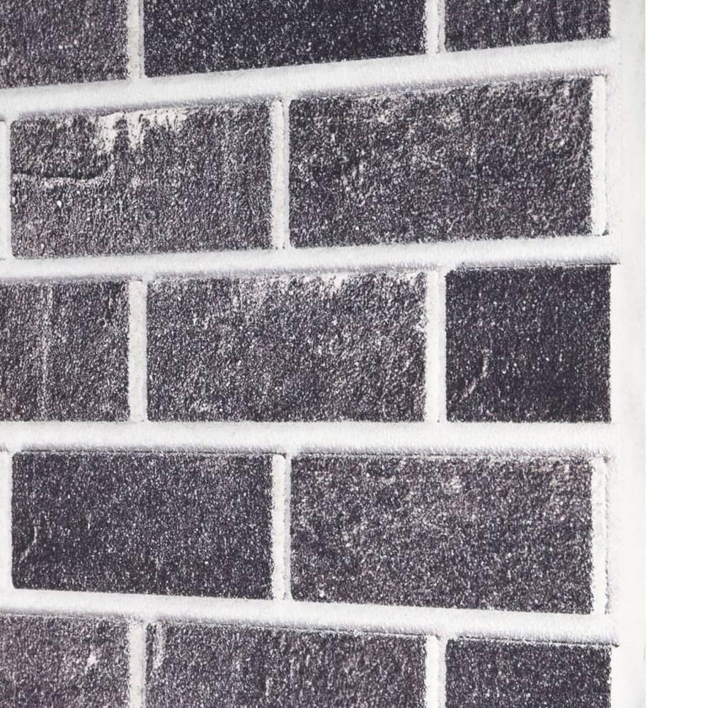 3D Wall Panels with Black & Gray Brick Design 10 pcs EPS