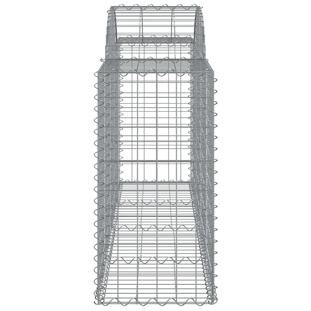 Arched Gabion Basket 78.7"x19.7"x31.5"/39.4" Galvanized Iron