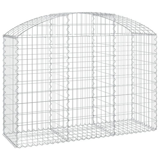 Arched Gabion Basket 59.1"x19.7"x39.4"/47.2" Galvanized Iron