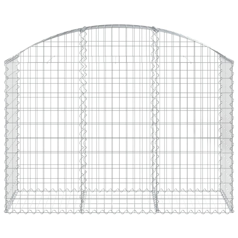 Arched Gabion Basket 59.1"x19.7"x39.4"/47.2" Galvanized Iron