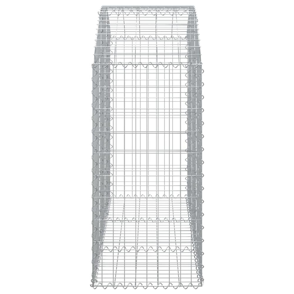 Arched Gabion Basket 59.1"x19.7"x39.4"/47.2" Galvanized Iron