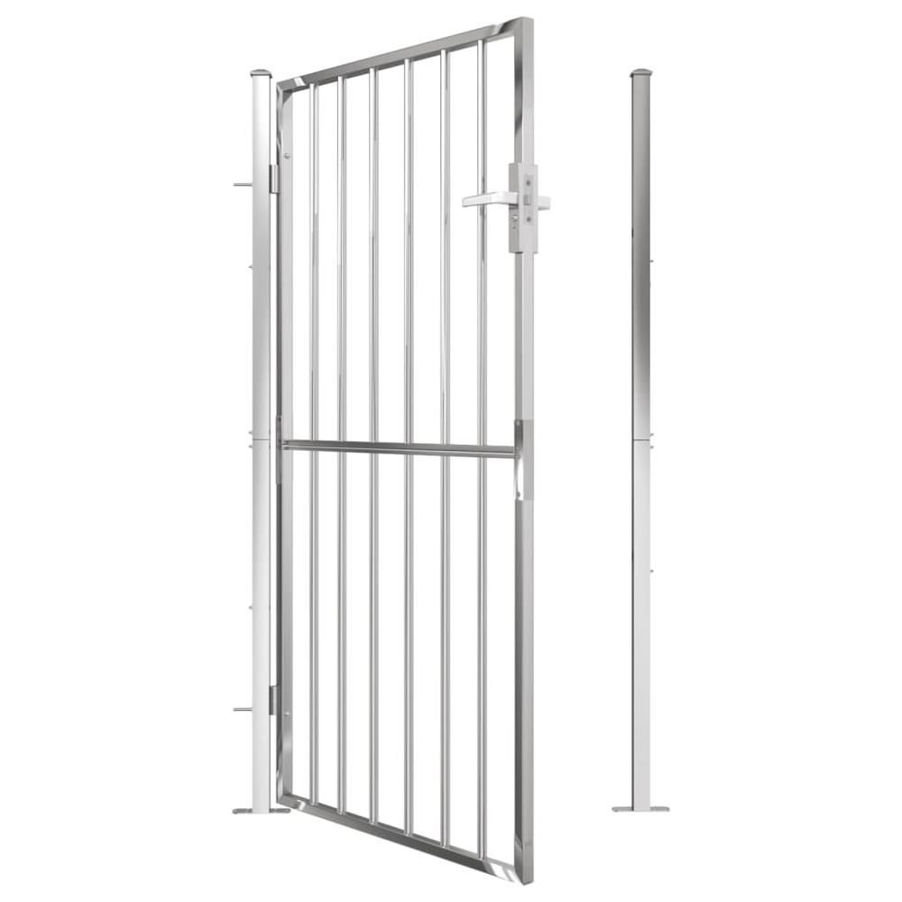 Garden Gate 39.4"x70.9" Stainless Steel