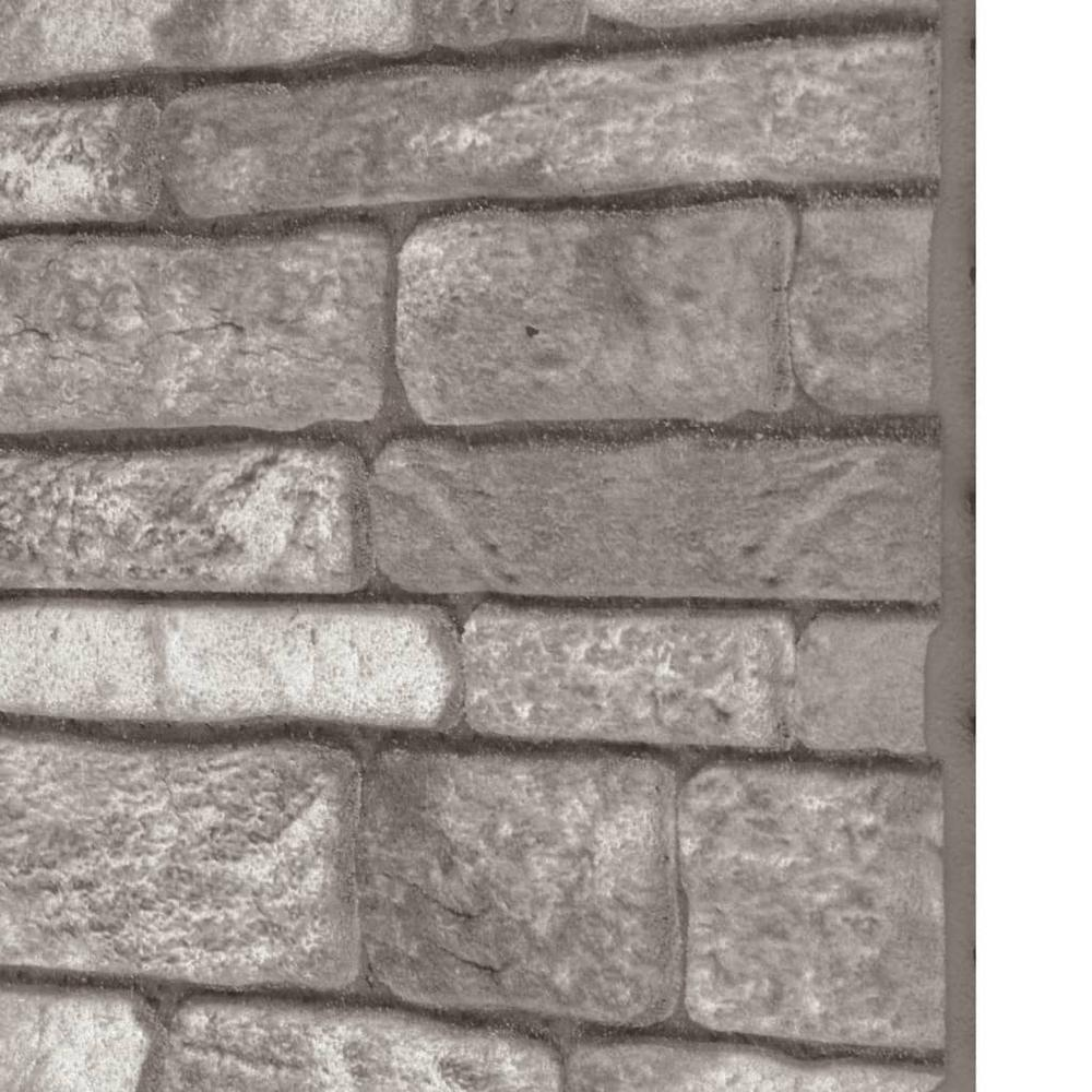 3D Wall Panels with Dark Gray Brick Design 10 pcs EPS