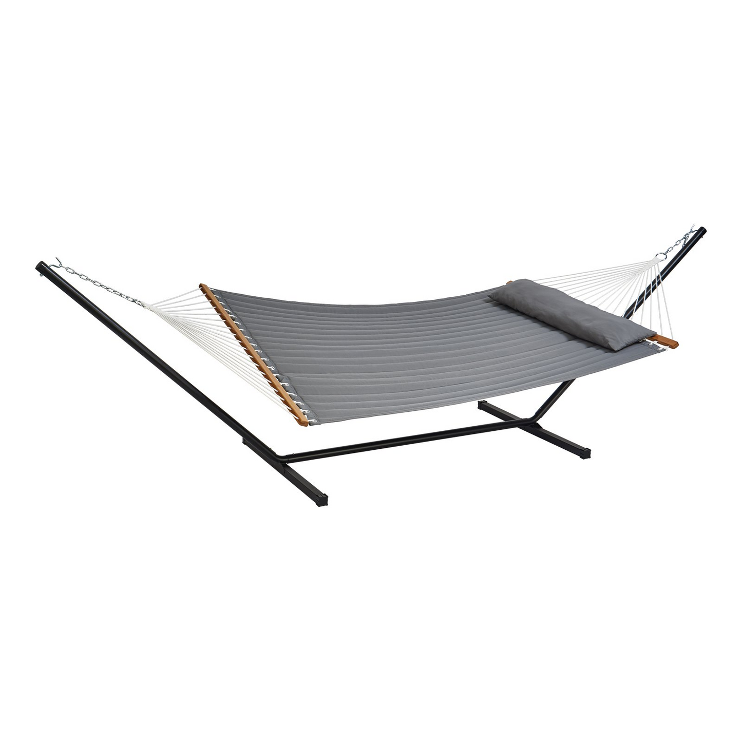 VEVOR Two Person Hammock with Stand Included Heavy Duty 480lb Capacity, Double Hammock with 12 FT Steel Stand and Portable Carrying Bag and Pillow, Freestanding Hammock for Outdoor Patio Yard Beach