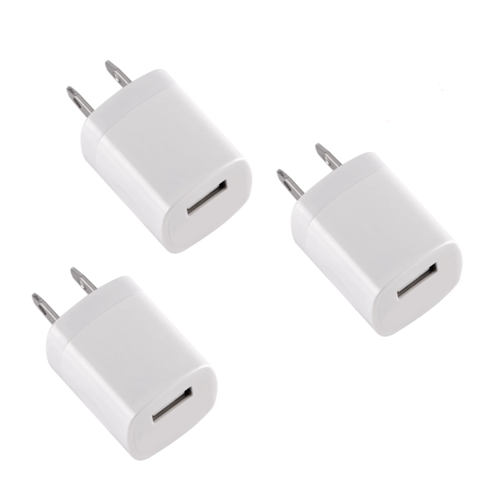 3-PACK USB Wall Charger