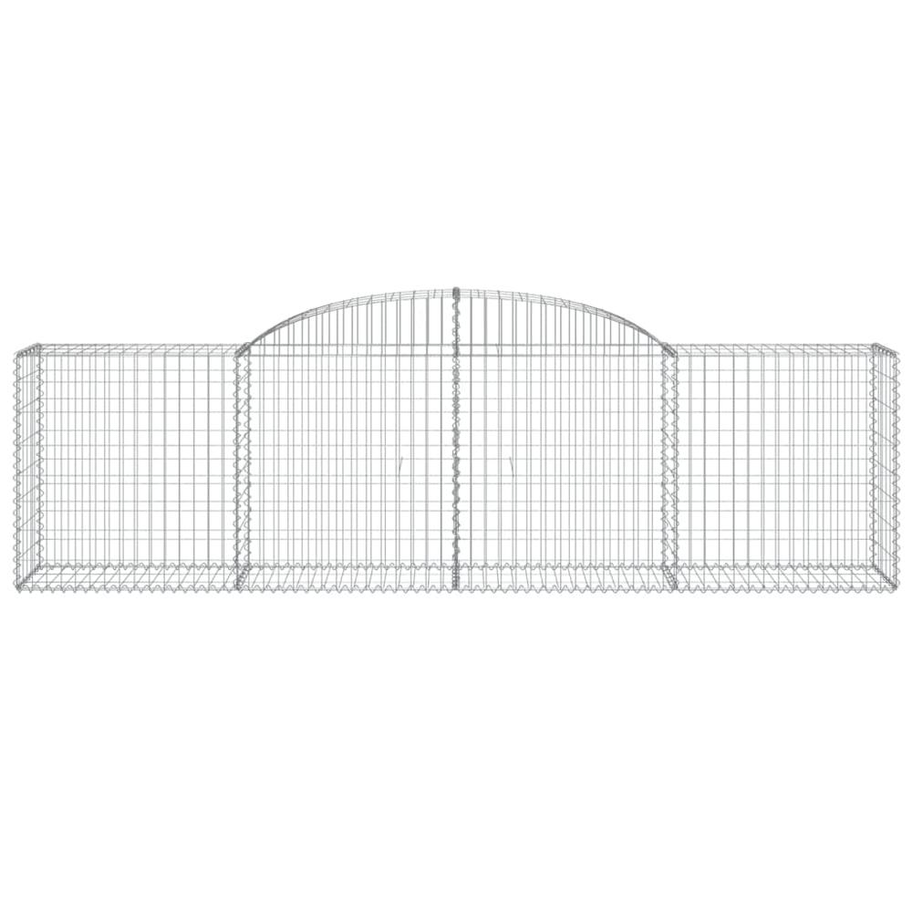 Arched Gabion Basket 118.1"x19.7"x31.5"/39.4" Galvanized Iron