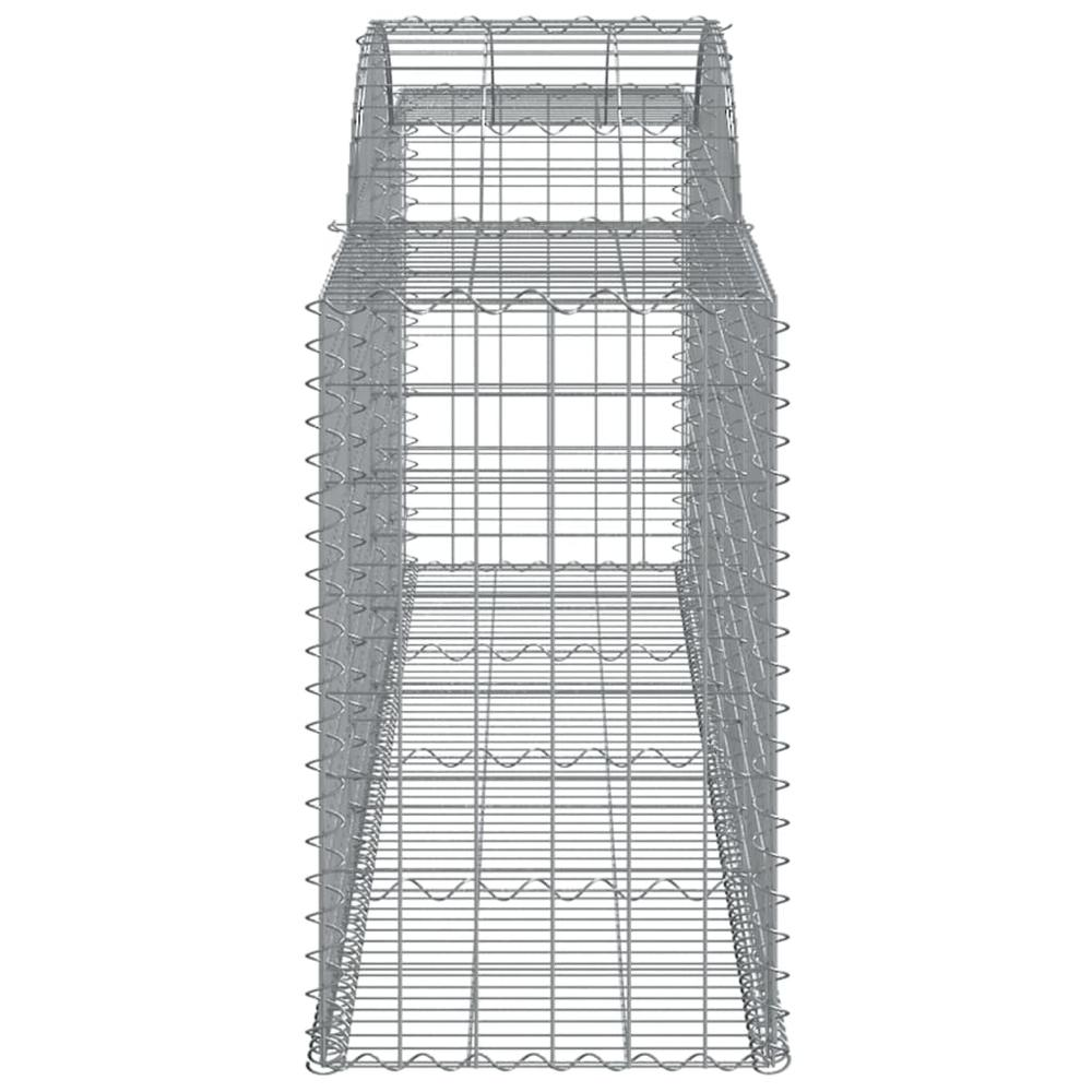 Arched Gabion Basket 118.1"x19.7"x31.5"/39.4" Galvanized Iron