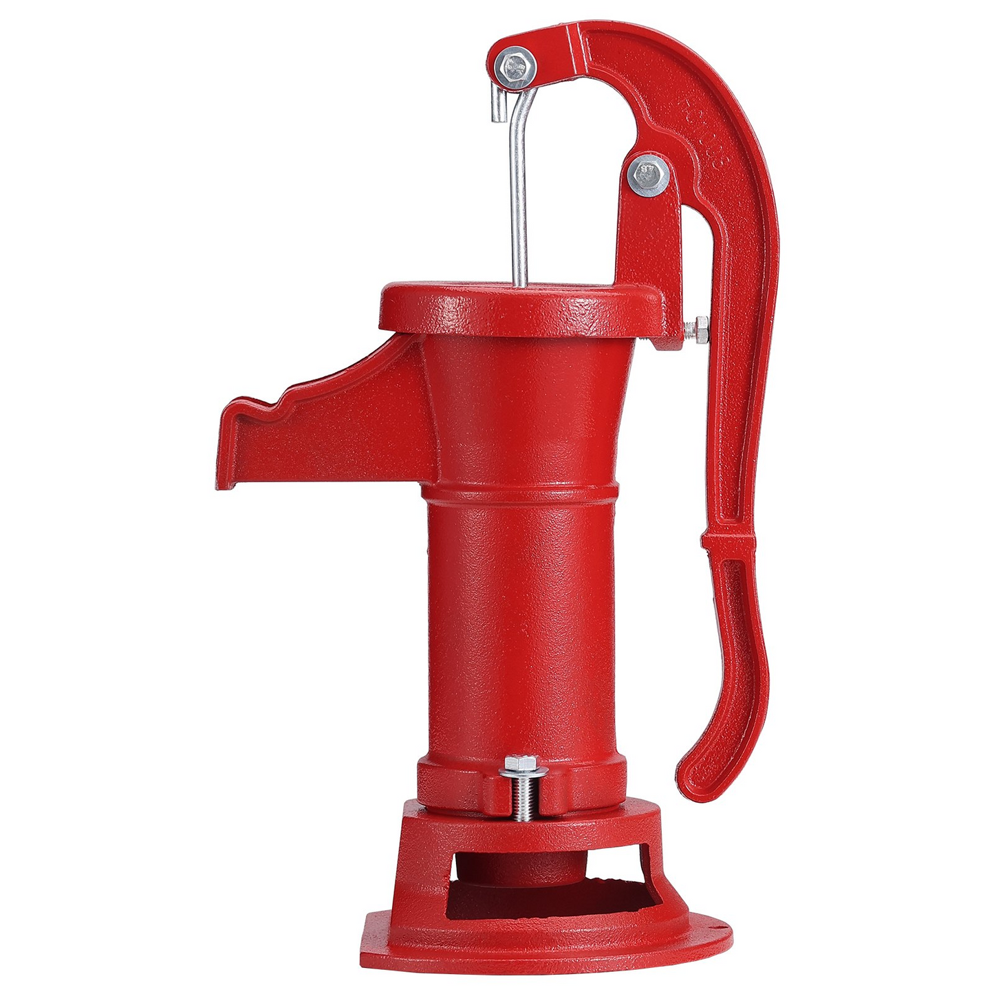 VEVOR Antique Well Hand Pitcher Pump, 25 ft Maximum Lift, Cast Iron Manual Hand Water Pump with Ergonomic Handle G1-5/8" Easy Installation, Old Fashioned for Outdoor Home Yard Garden Pond Farm, Red