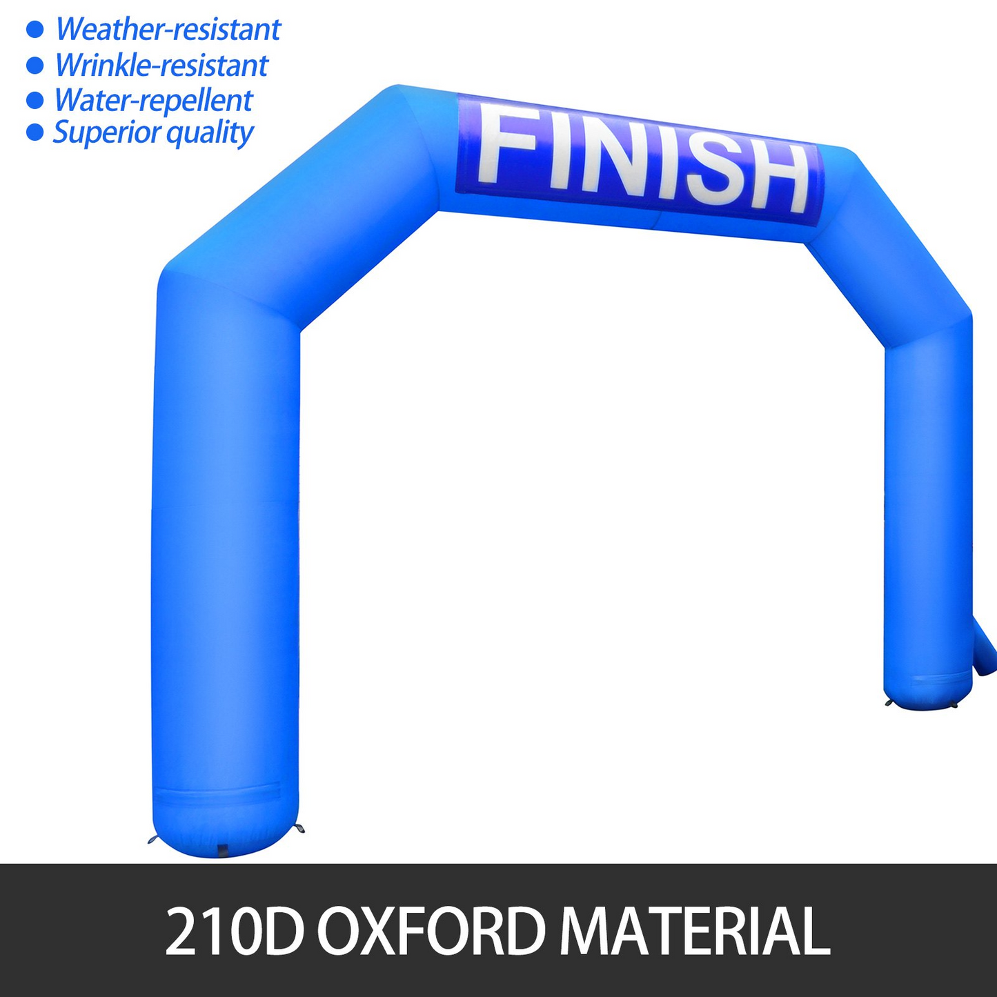 VEVOR Inflatable Arch, 15ft Hexagon Inflatable Arch, with Blower Inflatable Archway for Race Outdoor Advertising Commerce, Blue