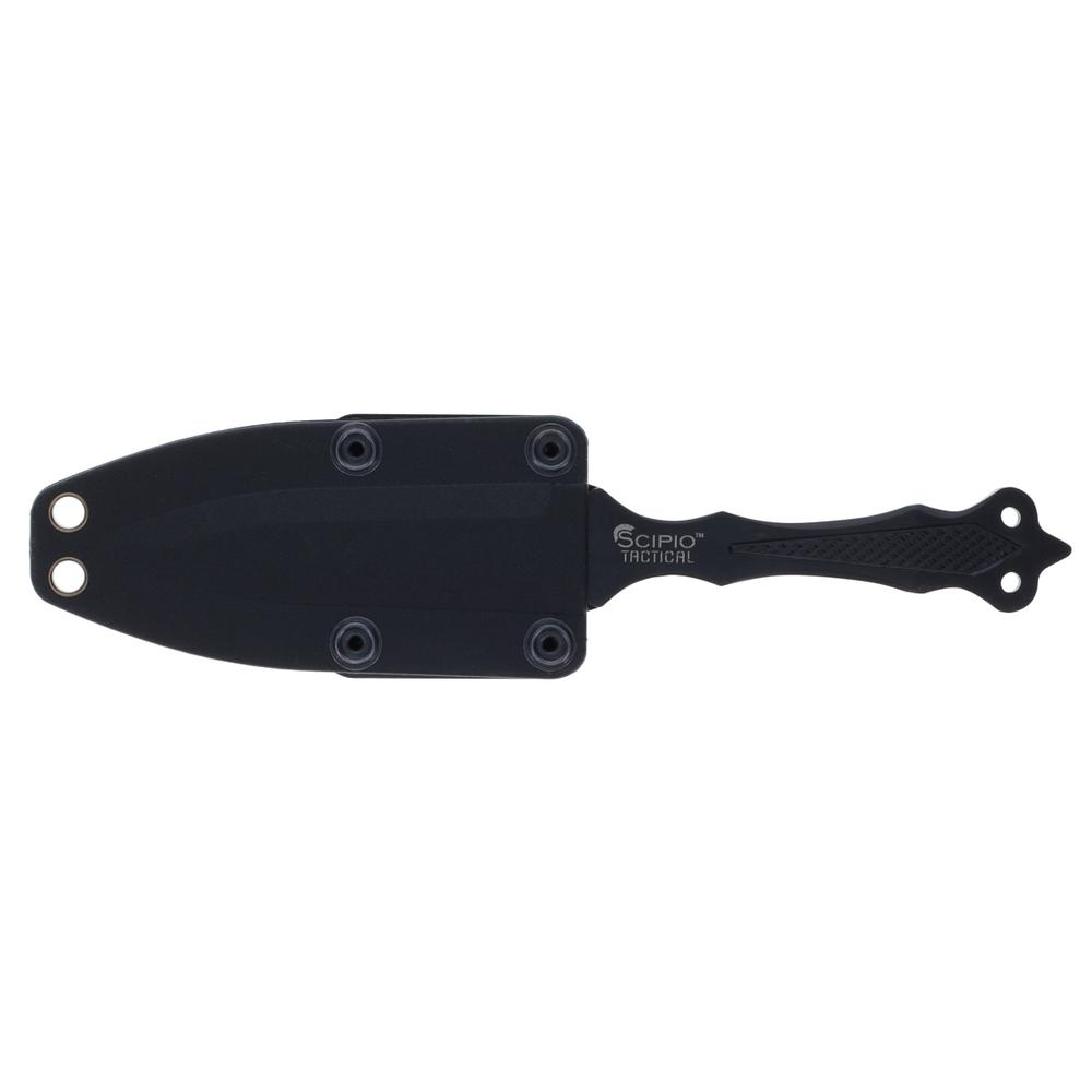 Scipio Phantom Dart Throwing Knife - Single Thrower 3.75-Inch Blade in a Molded Sheath