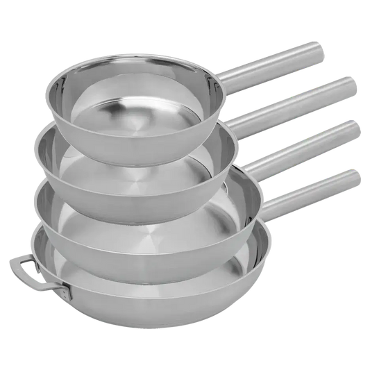 COMBEKK 🇳🇱 | Stainless Steel Fry Pan Set of 4