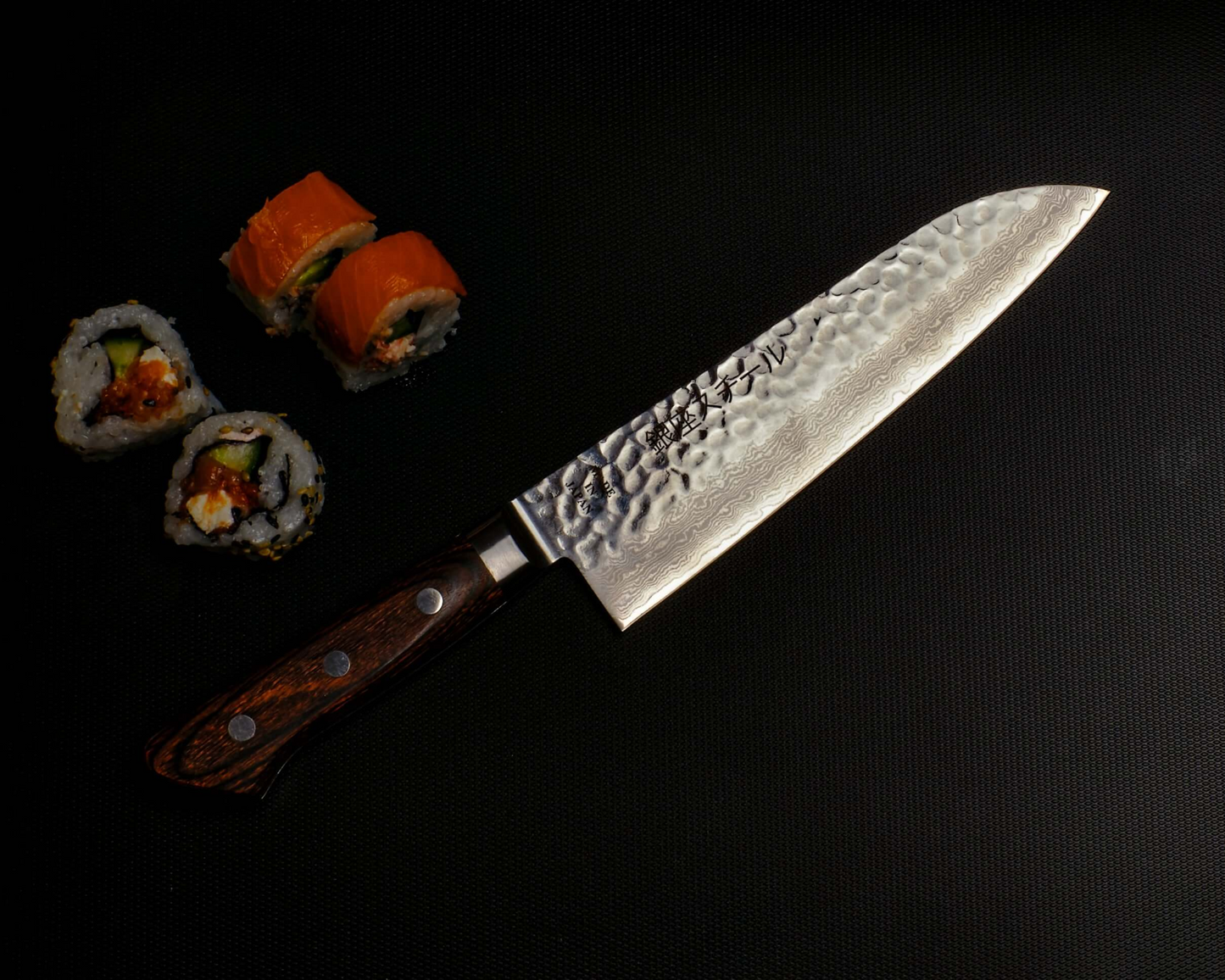 KASUMI 180- Damascus VG10 Santoku Knife 180mm-MB