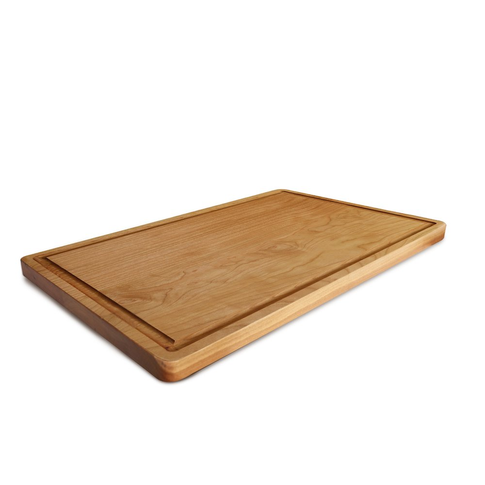 Delice Cherry Rectangle Cutting Board with Juice Drip Groove