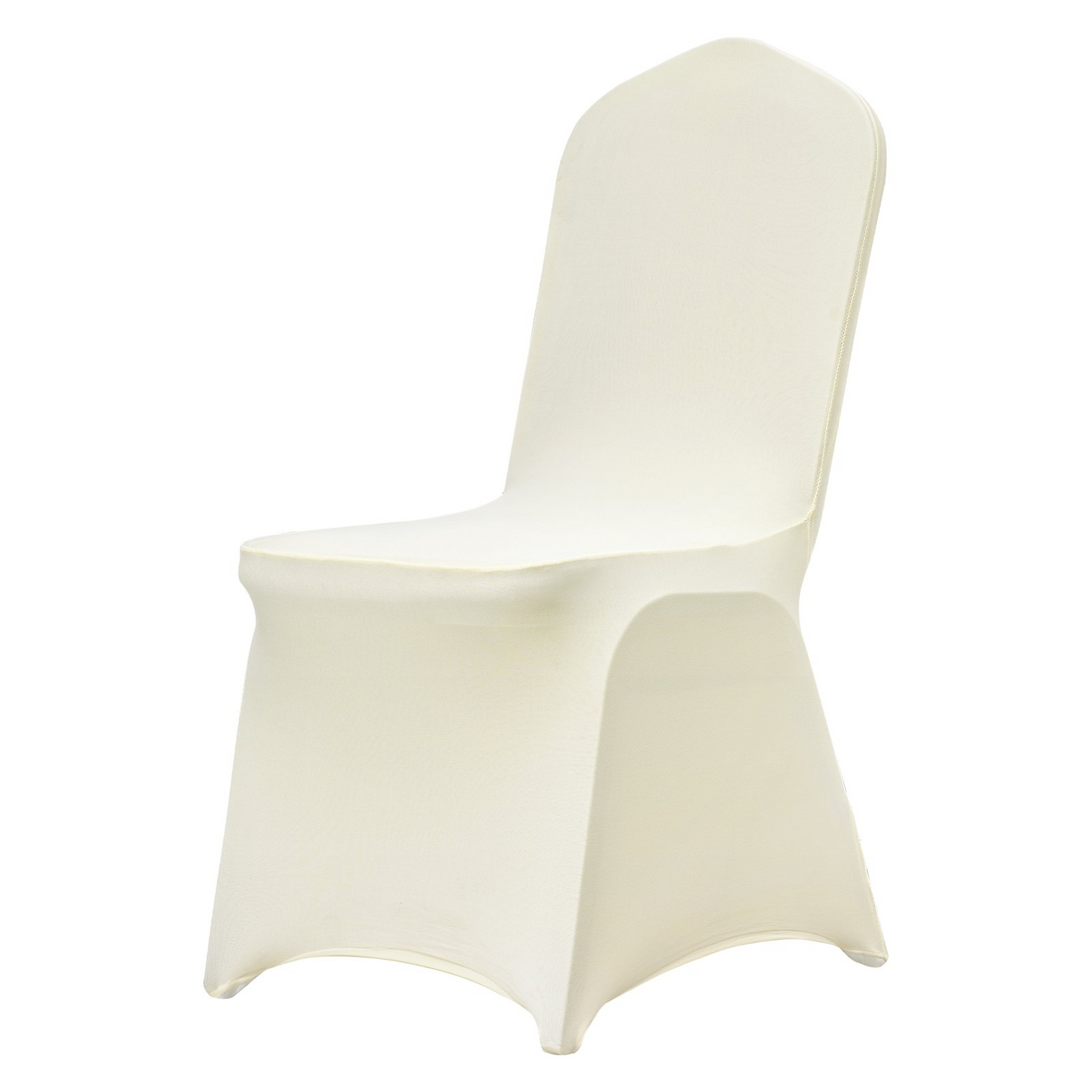 VEVOR Stretch Spandex Folding Chair Covers, Universal Fitted Chair Cover, Removable Washable Protective Slipcovers, for Wedding, Holiday, Banquet, Party, Celebration, Dining (100PCS Ivory White)