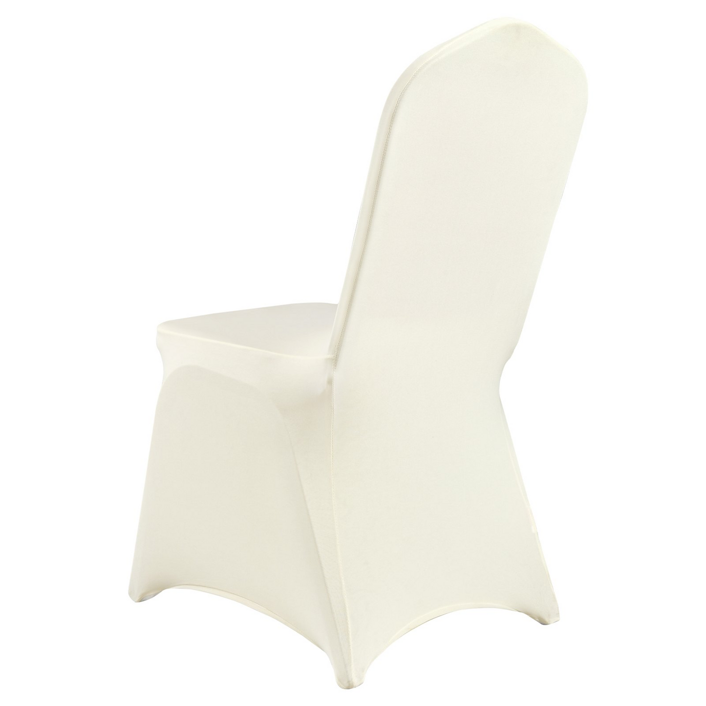 VEVOR Stretch Spandex Folding Chair Covers, Universal Fitted Chair Cover, Removable Washable Protective Slipcovers, for Wedding, Holiday, Banquet, Party, Celebration, Dining (100PCS Ivory White)