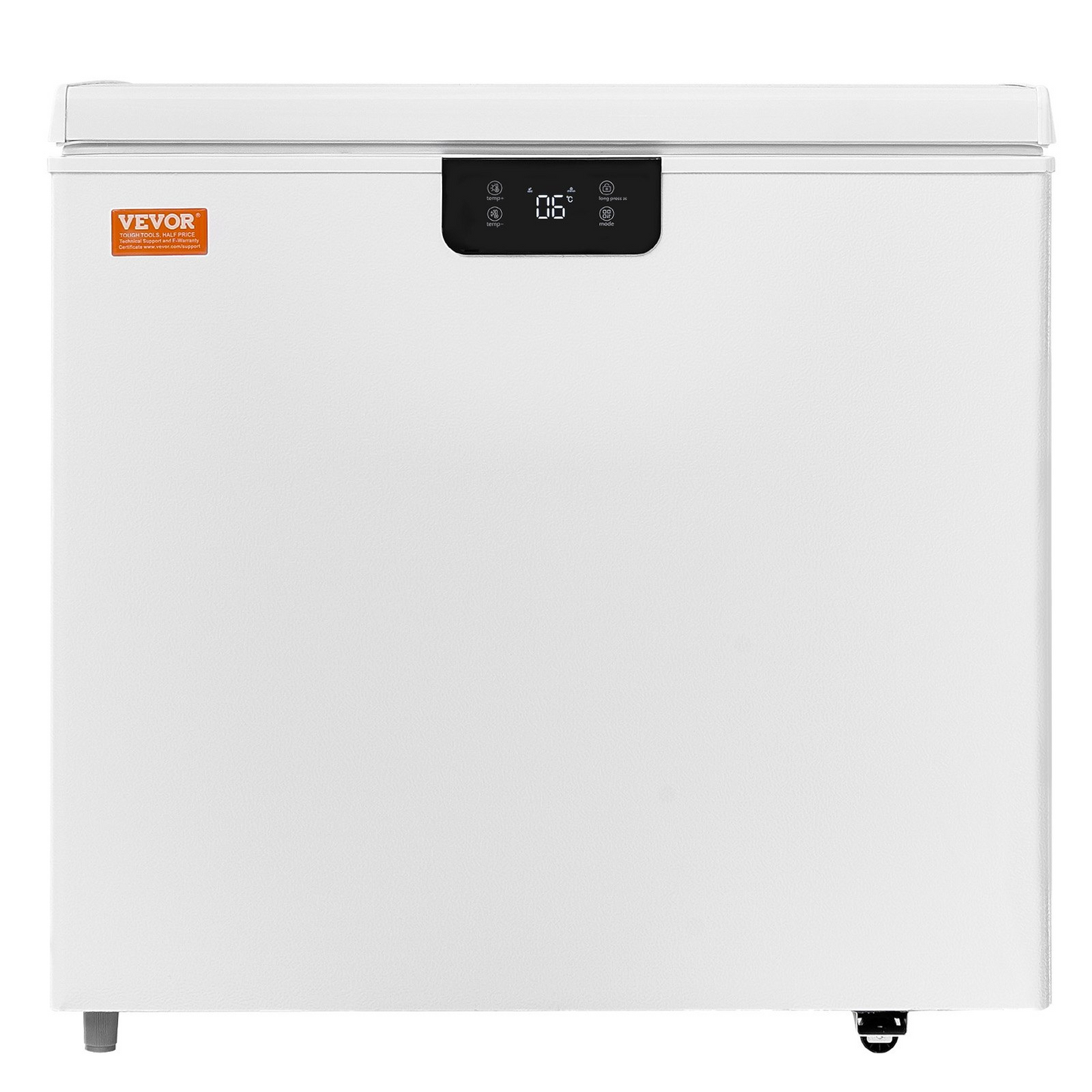 VEVOR Chest Freezer, 5.4 Cu.ft / 153 L Compact Deep Freezer, Free Standing Top Open Door Compact Freezers with 2 Removable Baskets & Adjustable Thermostat, Energy Saving & Low Noise, White