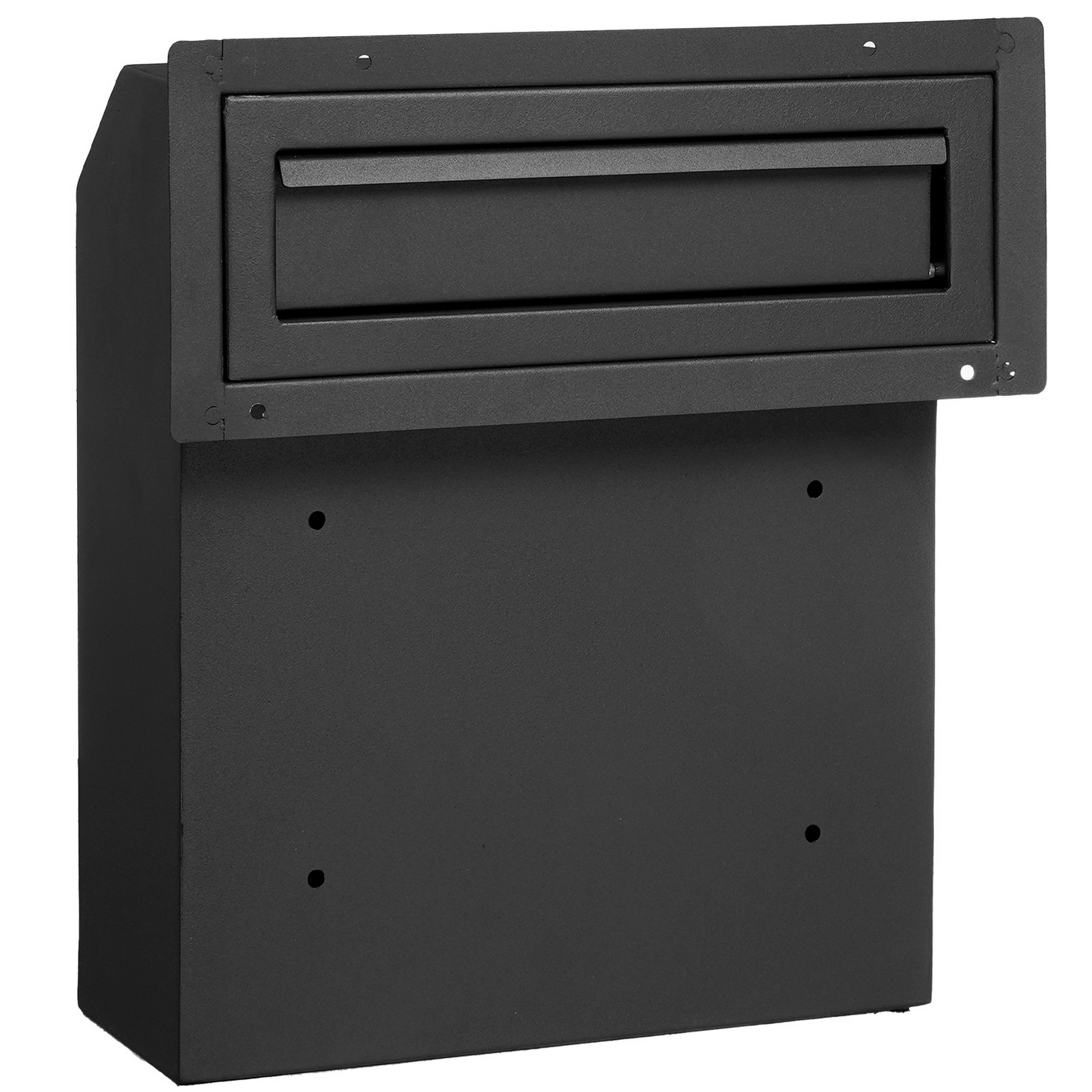 VEVOR Through The Door Key Drop Box, Heavy Duty Steel Through the Door Mailbox with 12" Combination Lock, Mail Drop Box, Black