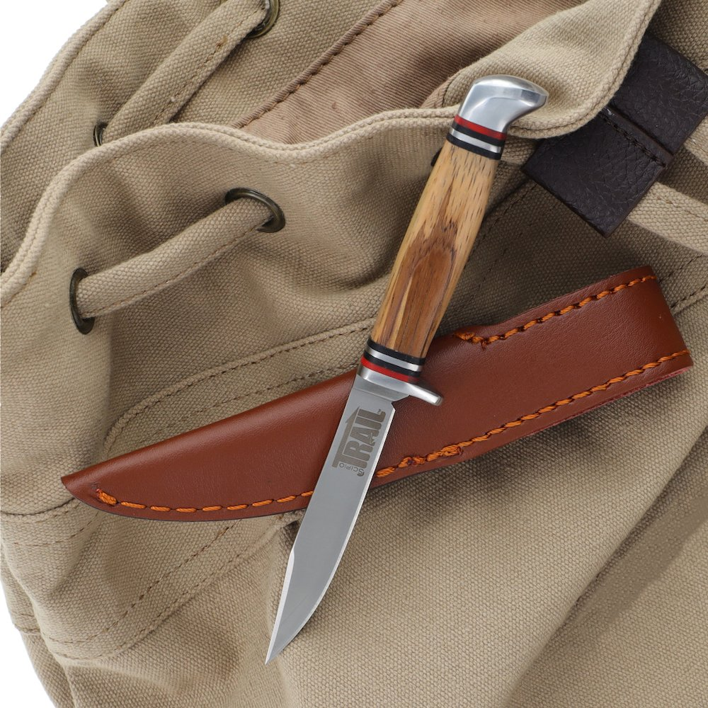 Scipio Deadwood Jr Fixed-Blade Knife with 3.5-Inch Clip Point Blade