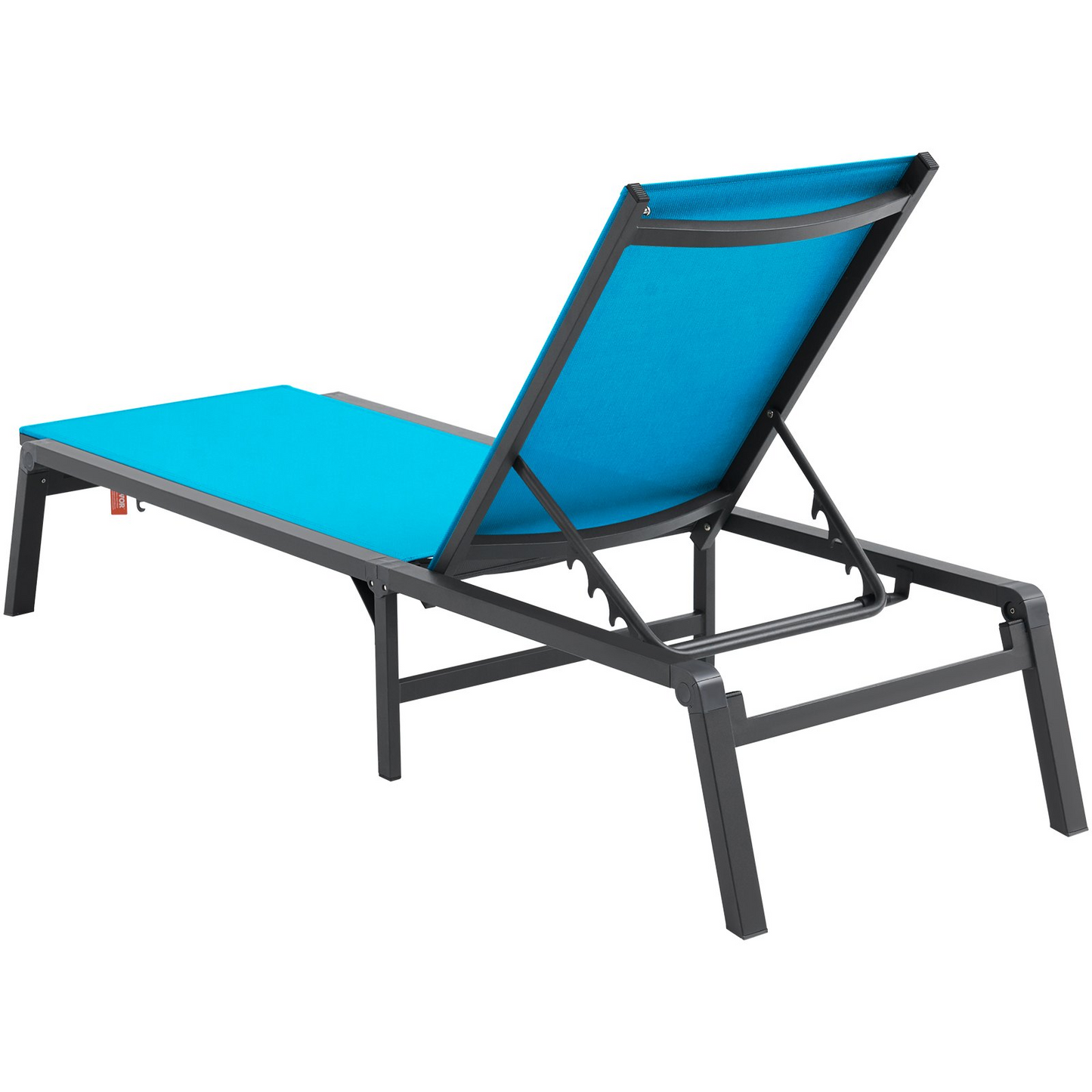 VEVOR Chaise Lounge Chair Outdoor Patio Lounge Chair Adjustable 5-Position 2 pcs