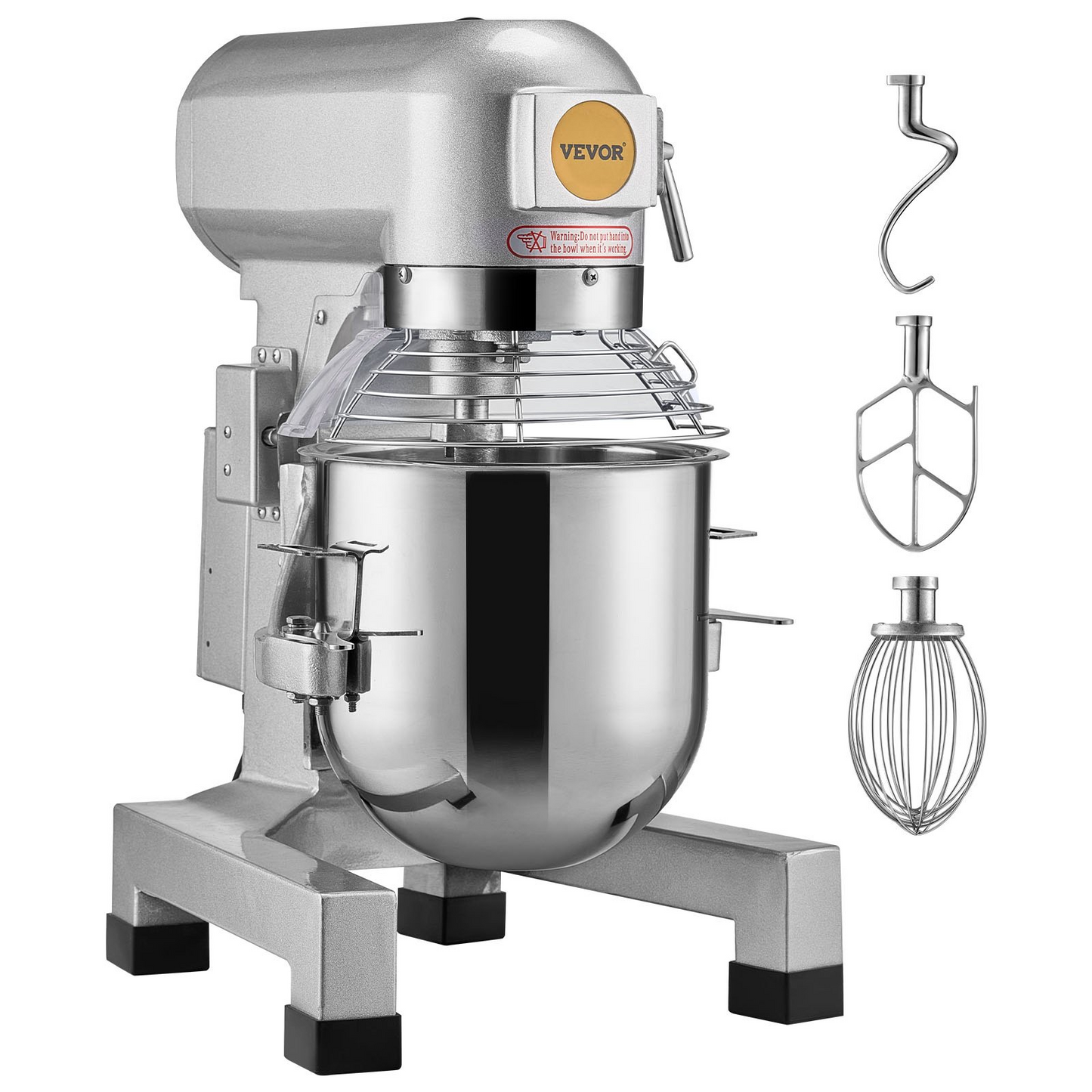 VEVOR Commercial Food Mixer 18.7L 3-Speed Stand Dough Mixer 1100W for Restaurant