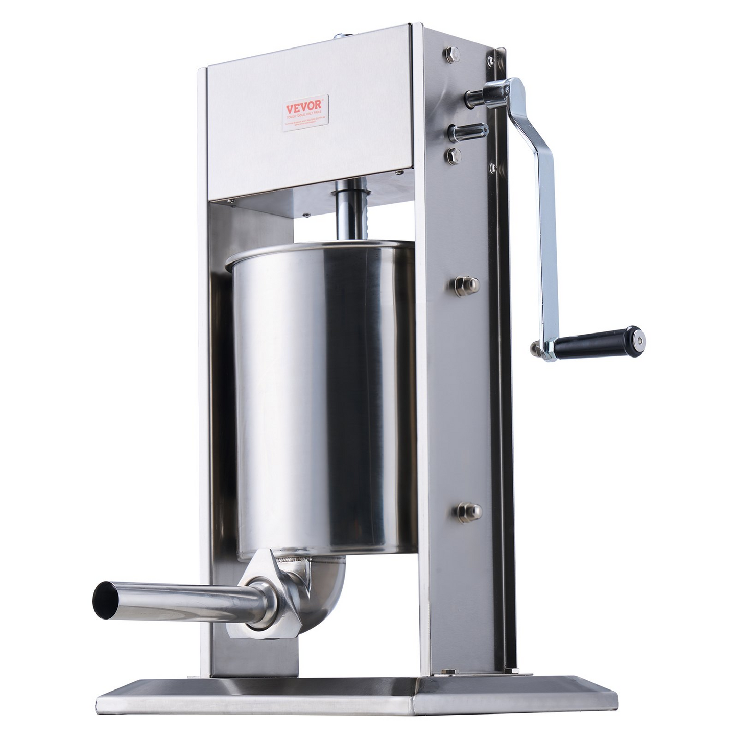 VEVOR Manual Sausage Stuffer 10 L Vertical Sausage Machine 304 Stainless Steel