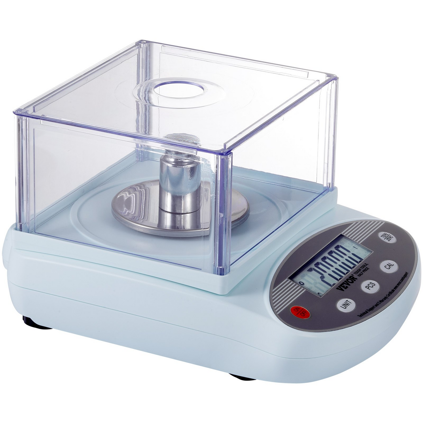 VEVOR Analytical Balance Lab Scale 500g x 0.001g 13 Units with Windshield LCD