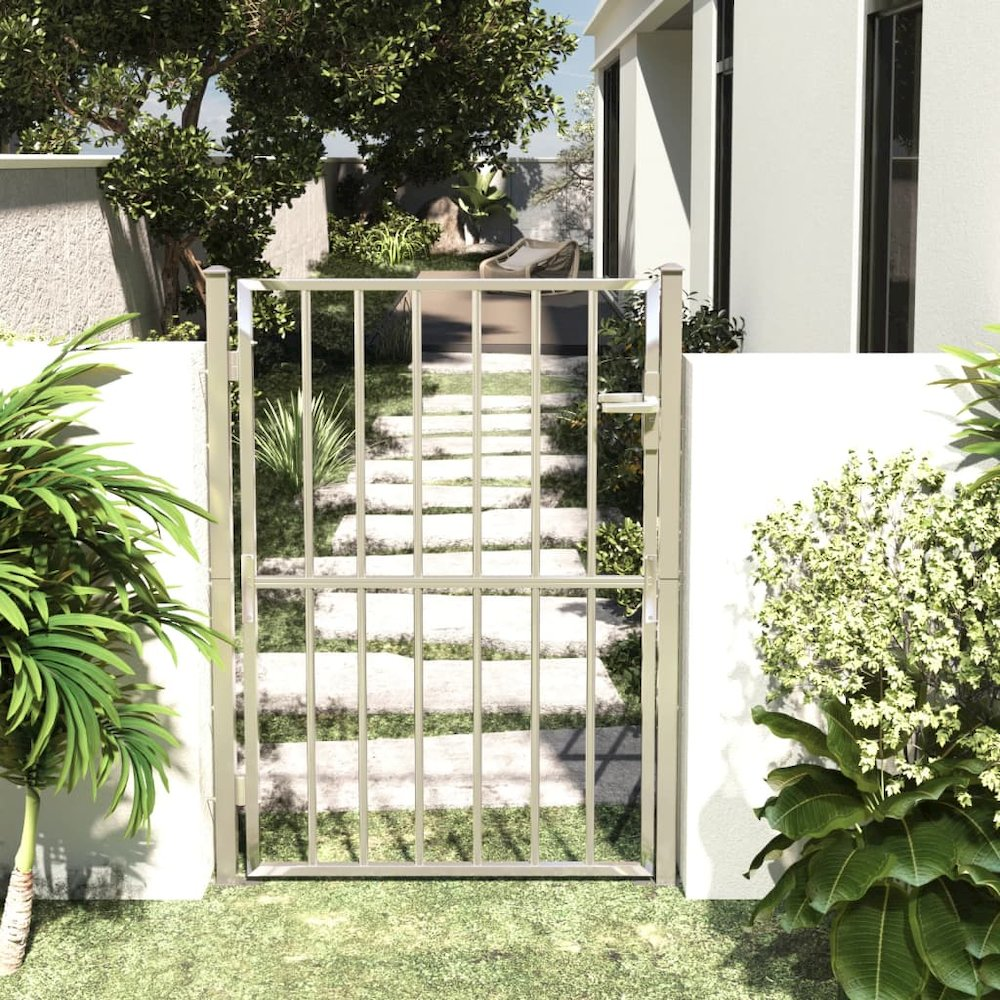 Garden Gate 39.4"x59.1" Stainless Steel