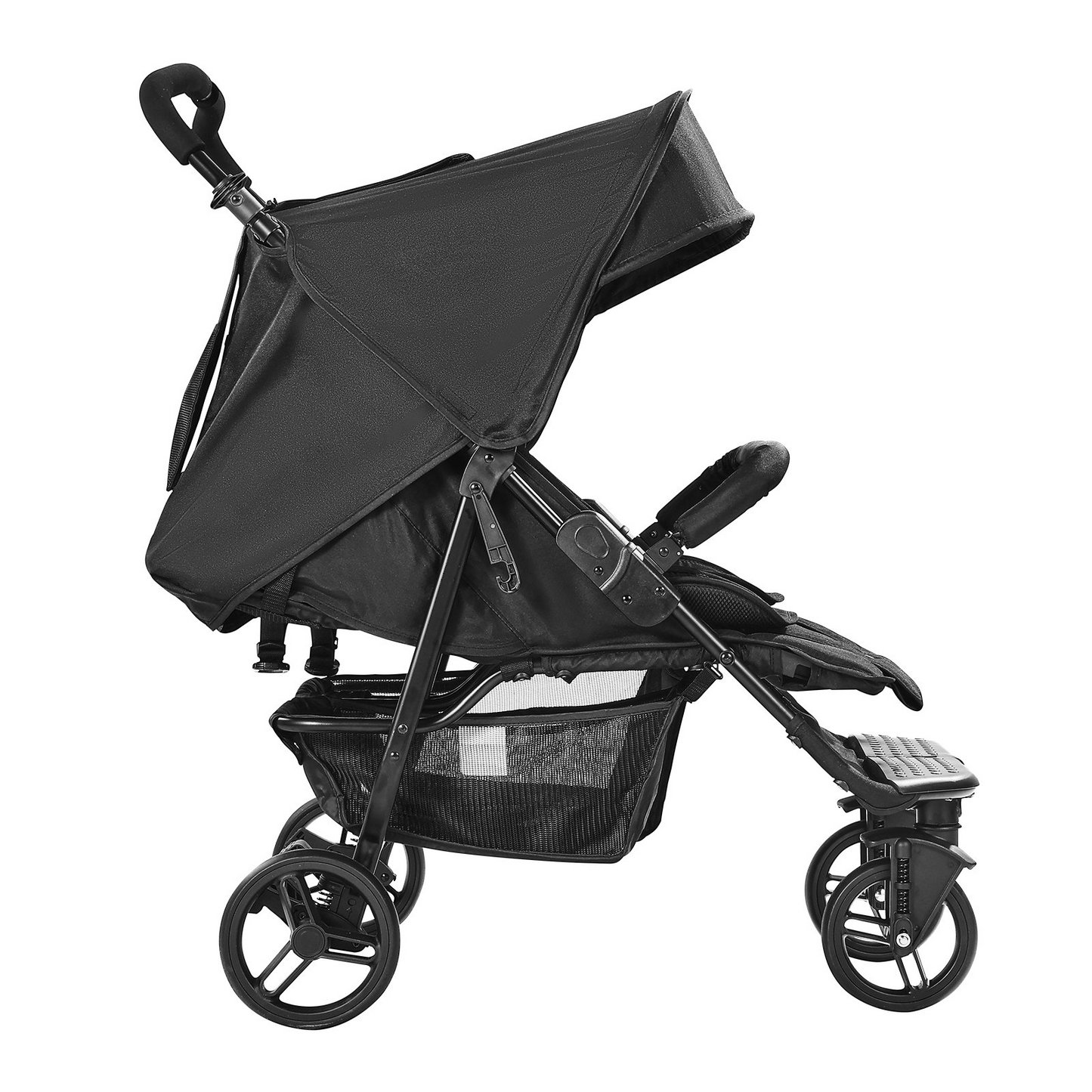 VEVOR Double Stroller Side x Side Foldable Lightweight Twin Stroller Black