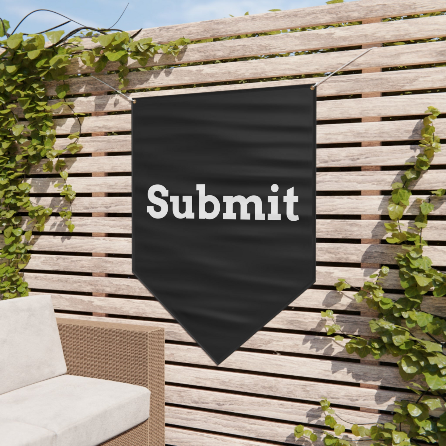 Pennant Banner - "Submit"