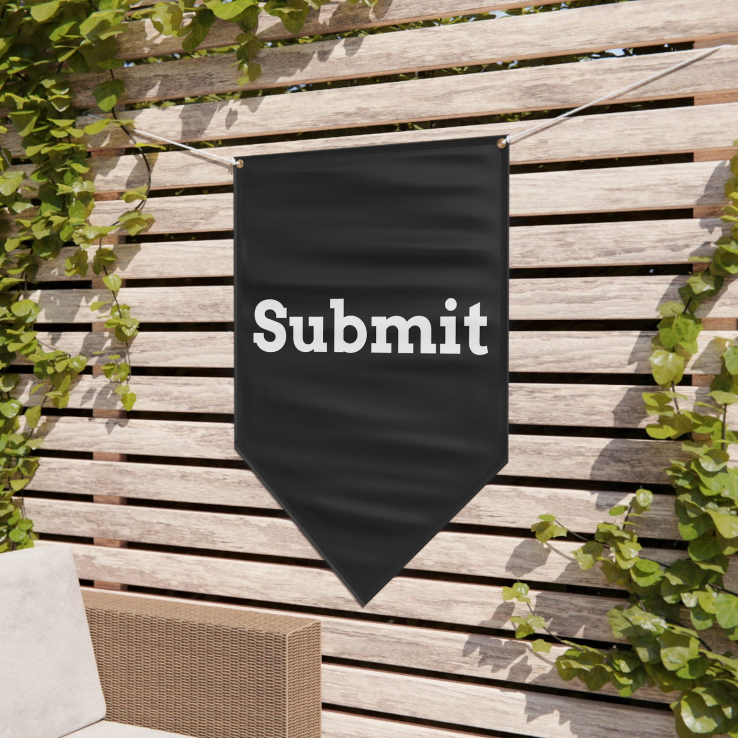 Pennant Banner - "Submit"