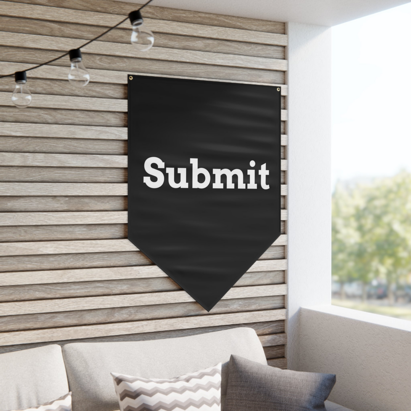 Pennant Banner - "Submit"